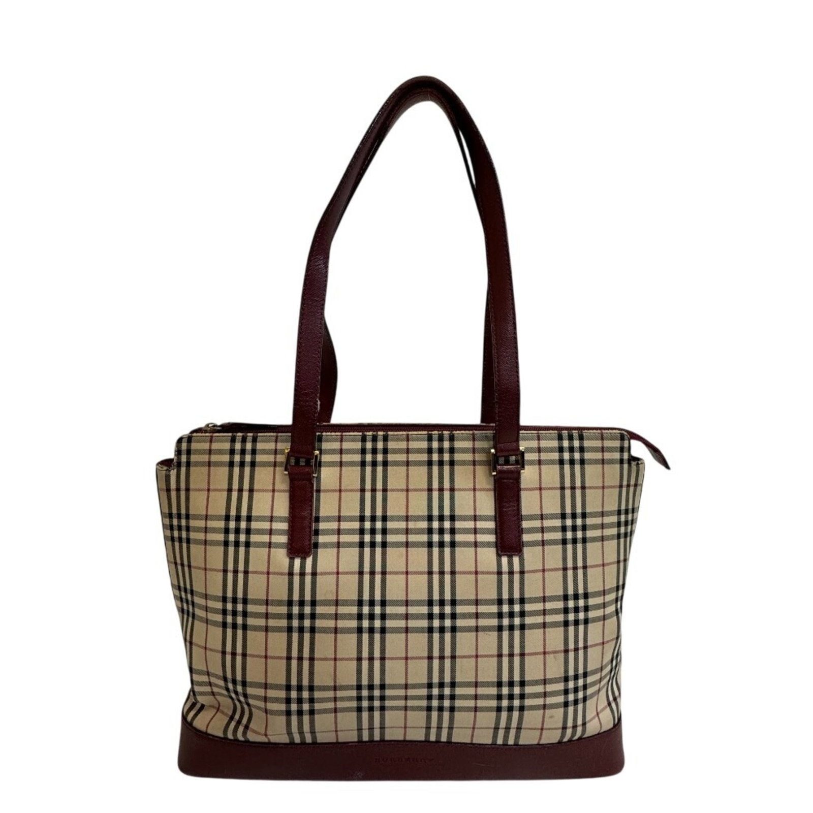 Burberry Shoulder Bag Tote Bag Canvas Leather (1 of 13)