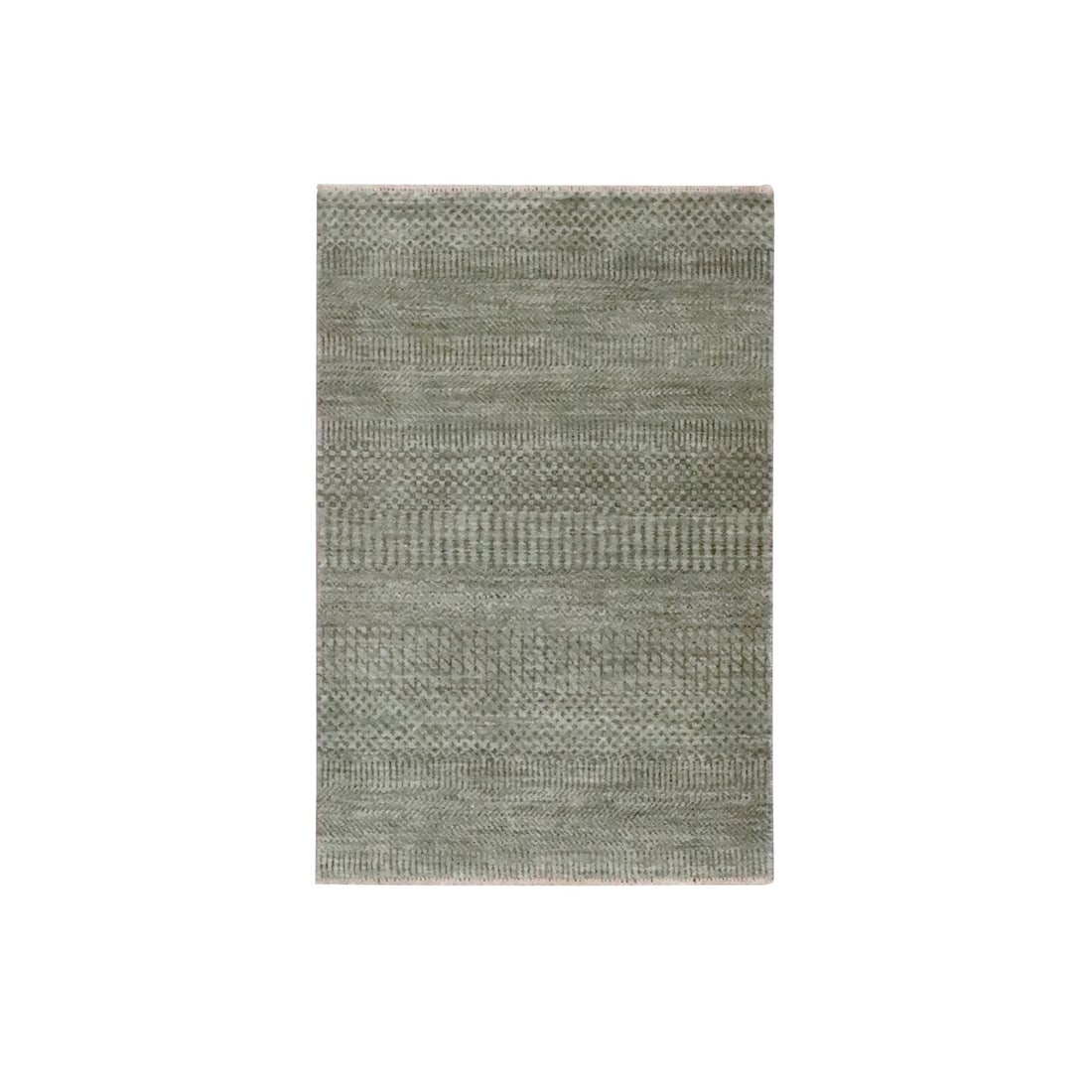 Stone Gray Hand Knotted Wool Mat (1 of 5)