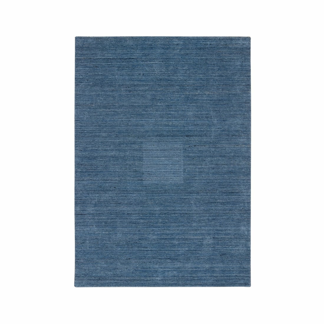 Blue Denim Loomed Wool Rug Soft Modern 5x7 Feet: Blue Denim Loomed Wool Rug Soft Modern 5x7 Feet Soft and modern, this 5x7 feet blue denim loomed wool rug adds a touch of sophistication to any indoor space. Made from 100% wool, its durable construct