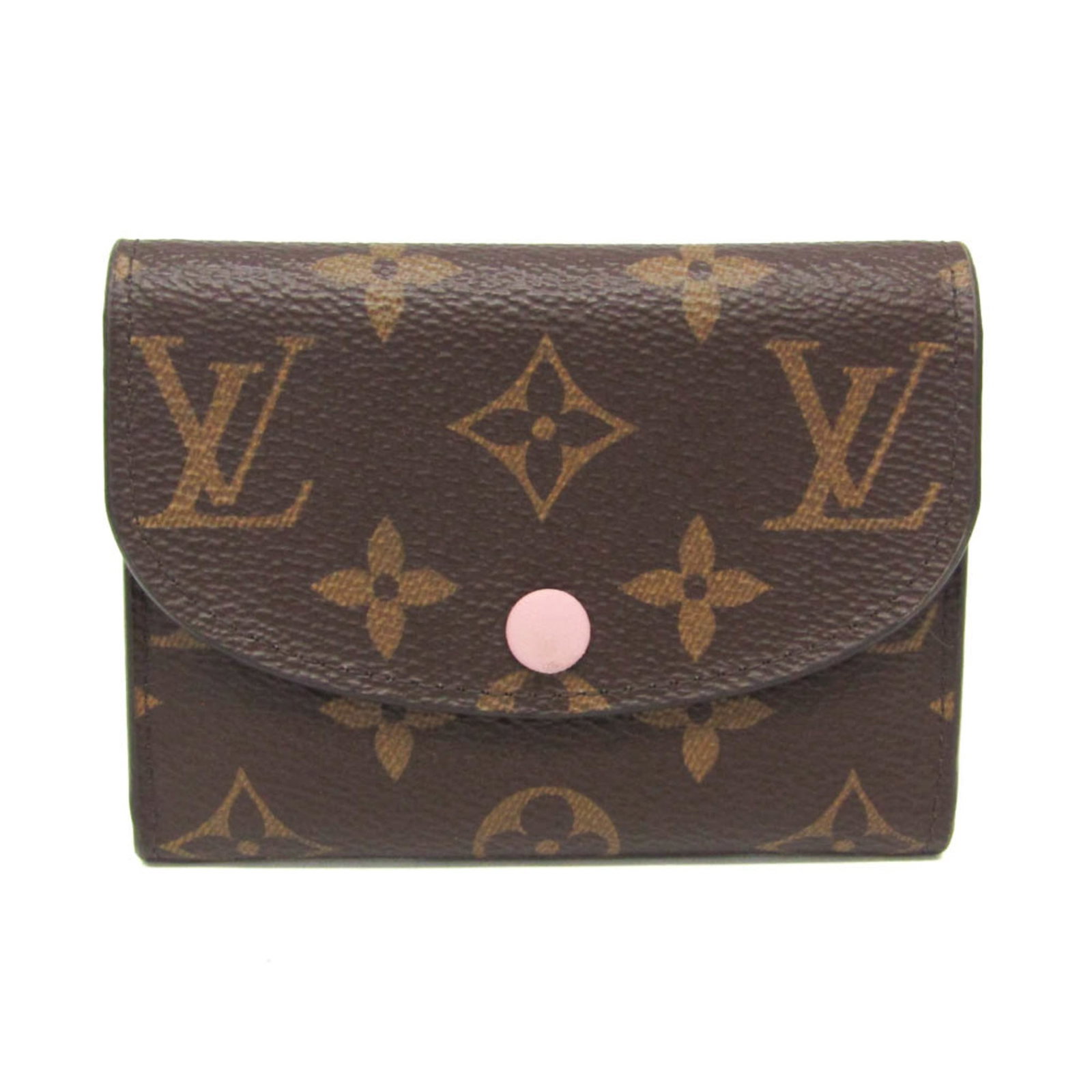 Louis Vuitton Coin Purse/Coin Case Monogram: Louis Vuitton Coin Purse/Coin Case Monogram This Louis Vuitton Coin Purse/Coin Case Monogram features a classic design with a timeless monogram pattern in brown and rose hues. The snap fastener closur
