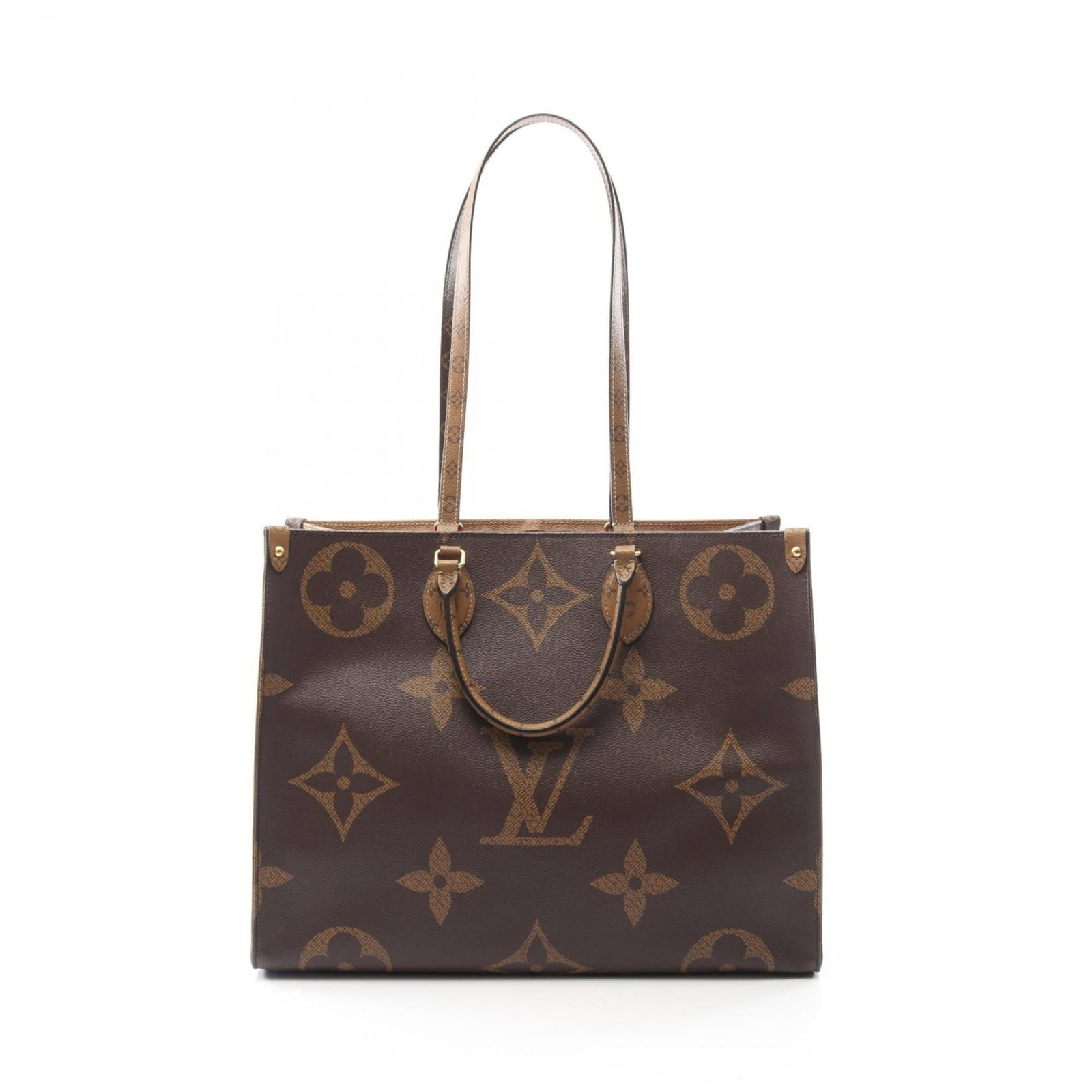 Louis Vuitton Tote Bag Coated Canvas: Louis Vuitton Tote Bag Coated Canvas The Louis Vuitton Tote Bag Coated Canvas is a stylish and practical accessory with its classic monogram pattern. Measuring 32cm x 41cm x 17cm, this beige or brown 