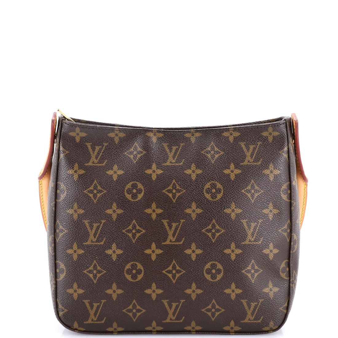 Looping handbag monogram canvas Louis Vuitton MM: Looping handbag monogram canvas Louis Vuitton MM Brown Louis Vuitton MM Looping Handbag with Monogram Canvas Exterior. This classic top handle bag features a canvas exterior with minor creases and scu