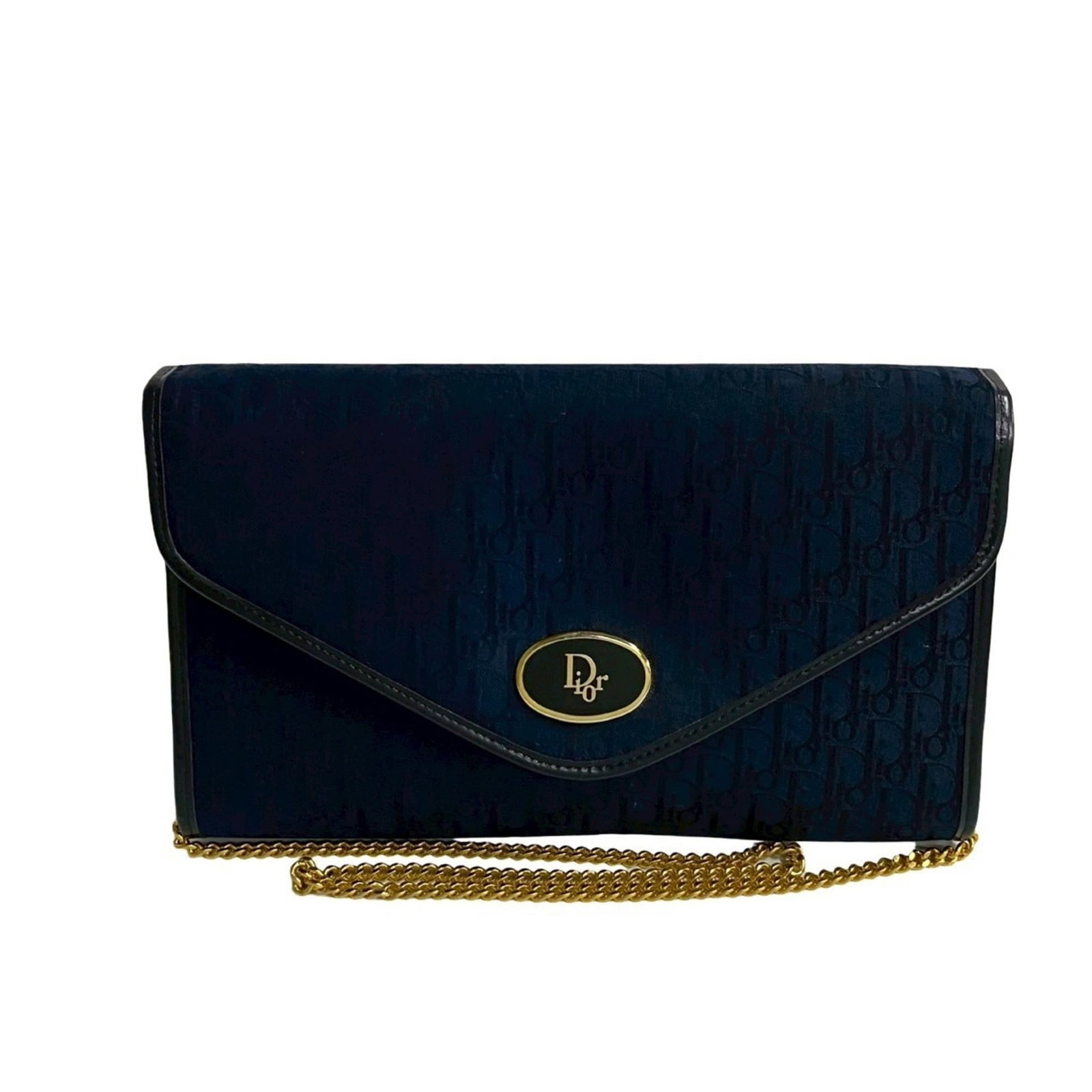 Christian Dior Shoulder Bag Leather Canvas: Christian Dior Shoulder Bag Leather Canvas Navy Christian Dior Shoulder Bag with Leather and Canvas Details. This pre-owned shoulder bag features a classic design with leather and canvas materials, me