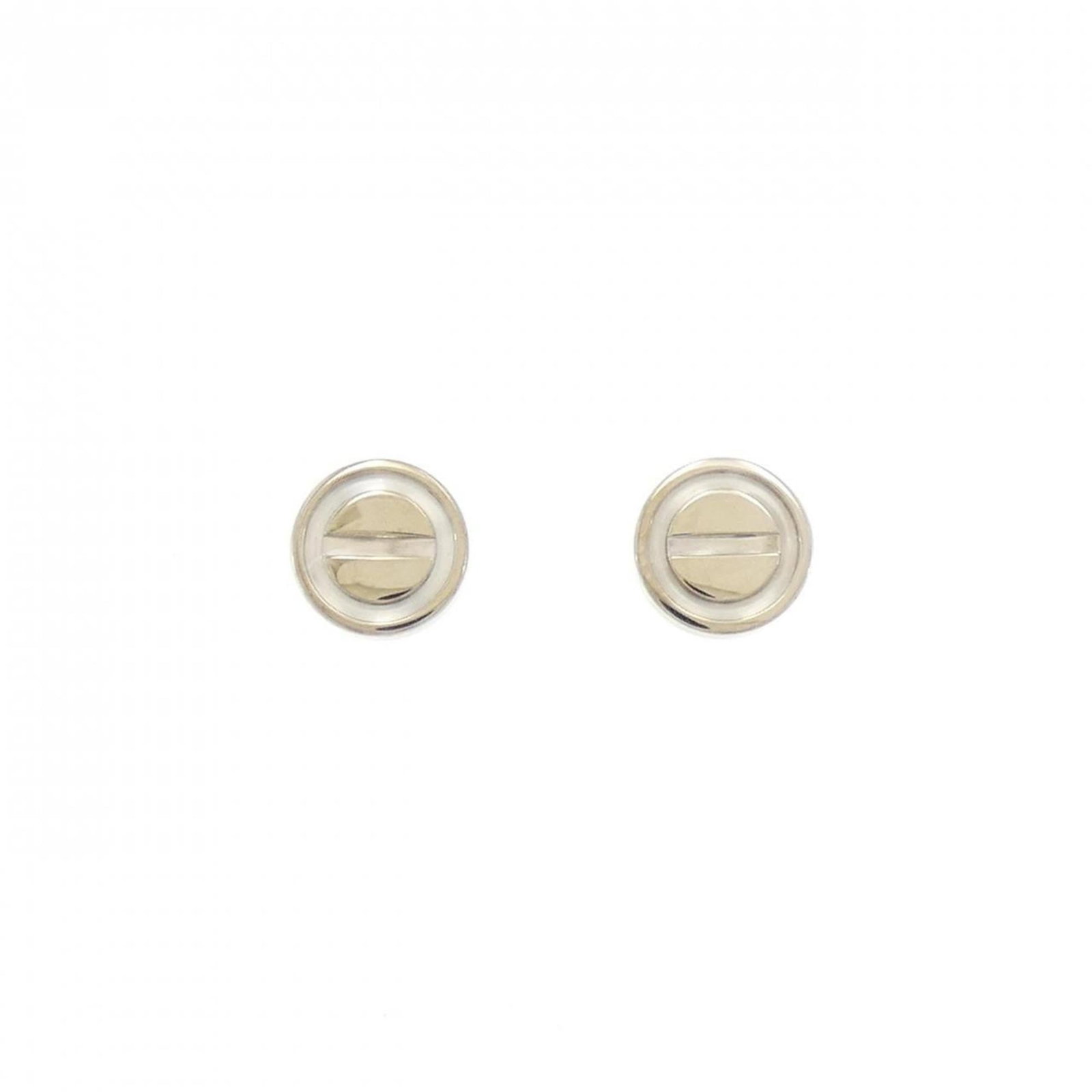 Cartier Stud Earrings White Gold (18K): Cartier Stud Earrings White Gold (18K) Cartier's iconic Stud Earrings in White Gold (18K) shine with understated elegance. Made from high-quality white gold, these stud earrings boast a sleek and soph