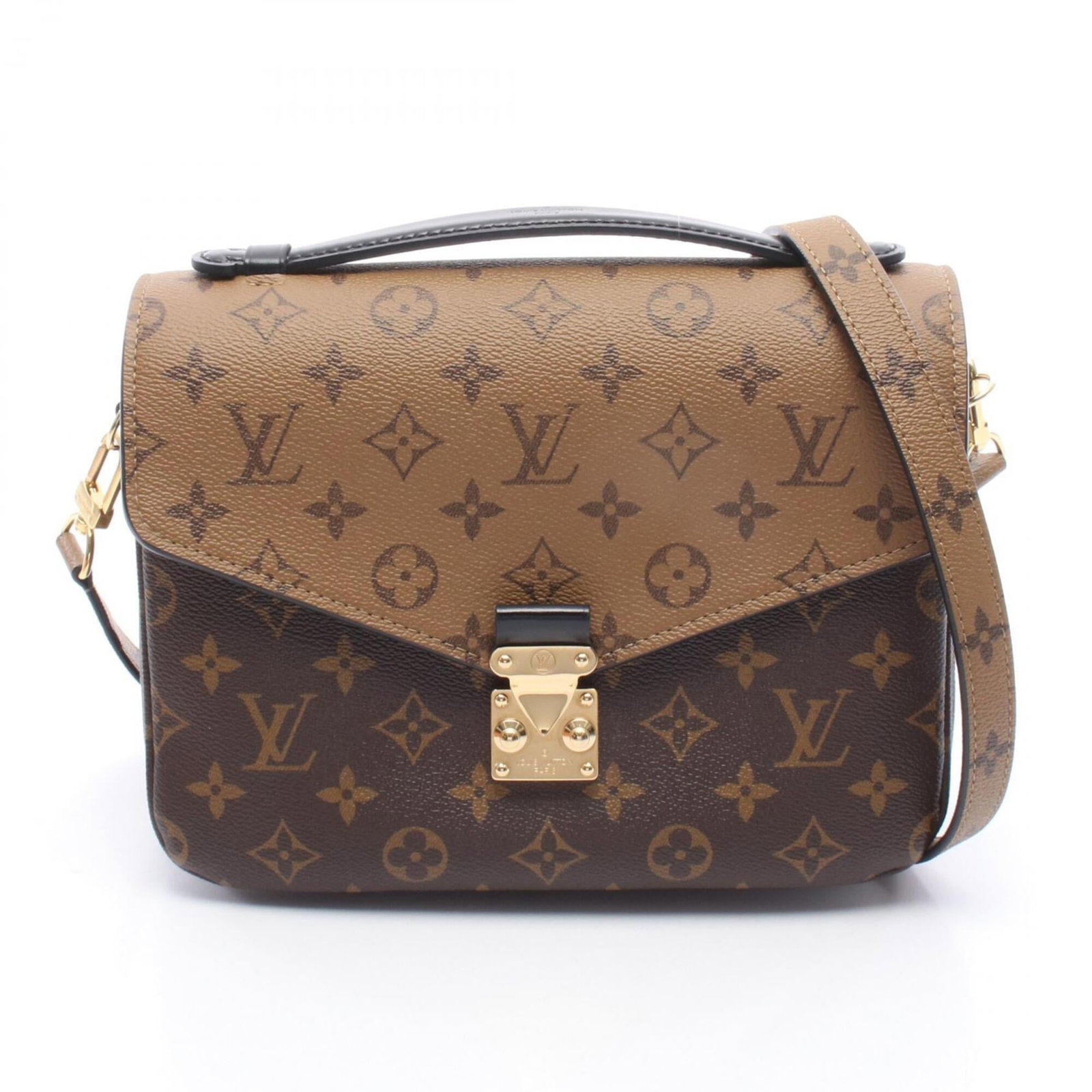 Louis Vuitton Handbag Pochette Coated Canvas Leather (1 of 6)