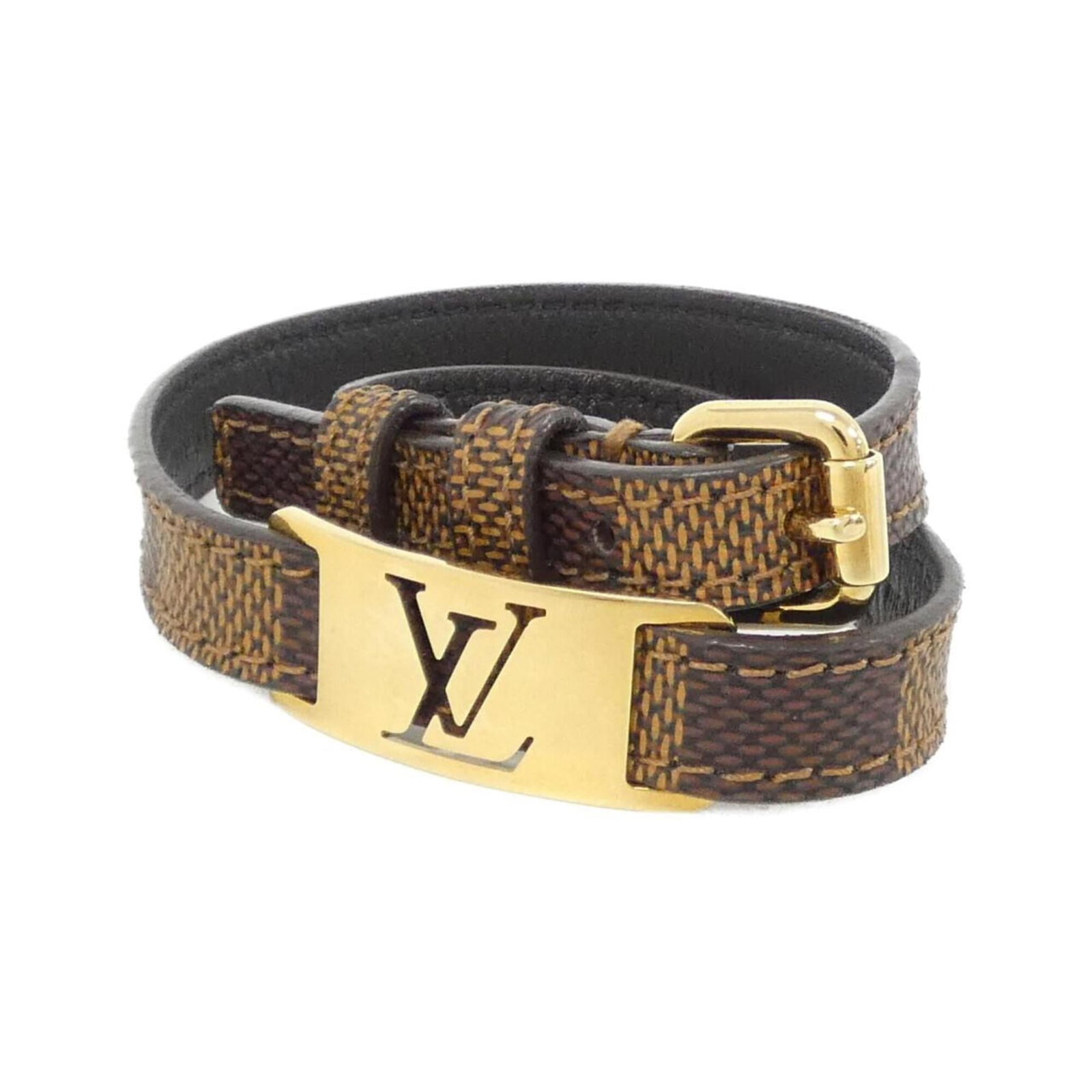 Louis Vuitton Charm Bracelet Canvas: Louis Vuitton Charm Bracelet Canvas Canvas charm bracelet from Louis Vuitton features Ebene color and measures 35cm-38cm in length. The item has some traces of usage with minor scratches and dirt, but