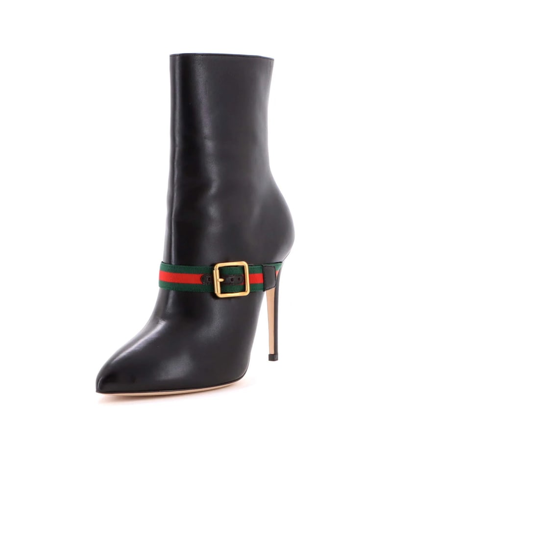 Women's Heeled Ankle Boots With Leather Strap (1 of 5)