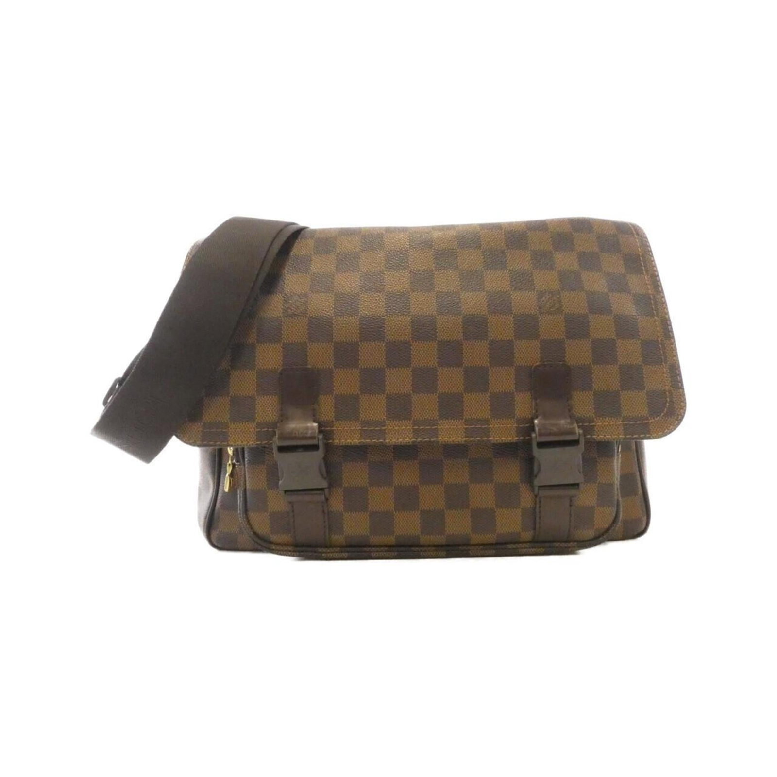 Louis Vuitton Shoulder Bag Coated Canvas: Louis Vuitton Shoulder Bag Coated Canvas The Louis Vuitton Shoulder Bag Coated Canvas boasts its classic design with a durable coated canvas material and gold hardware. Measuring 25cm x 33cm x 11cm,