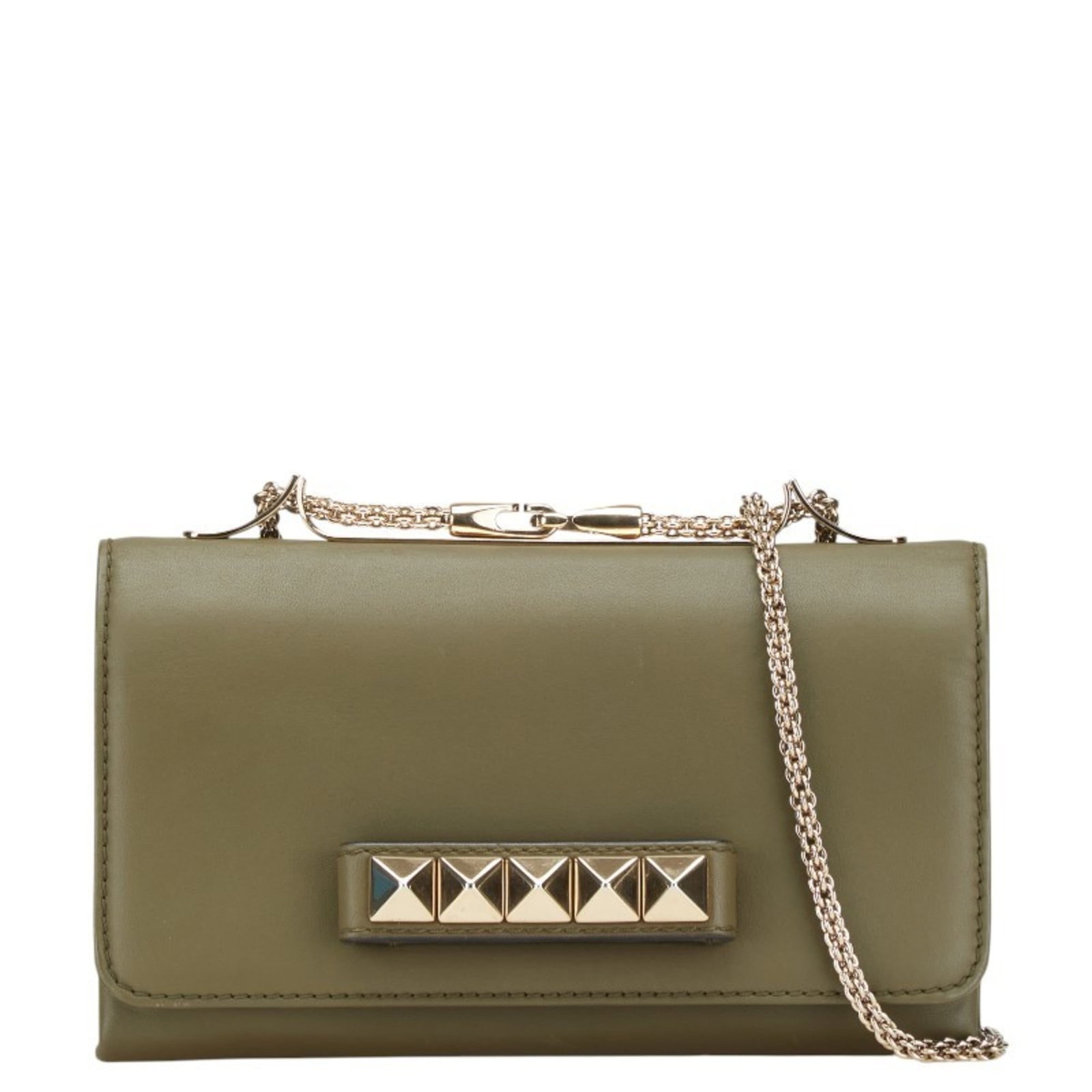 Valentino Garavani Clutch Bag Shoulder Bag Leather: Valentino Garavani Clutch Bag Shoulder Bag Leather The Valentino Garavani Clutch Bag Shoulder Bag Leather features a striking green and khaki color combination, adding a pop of personality to any
