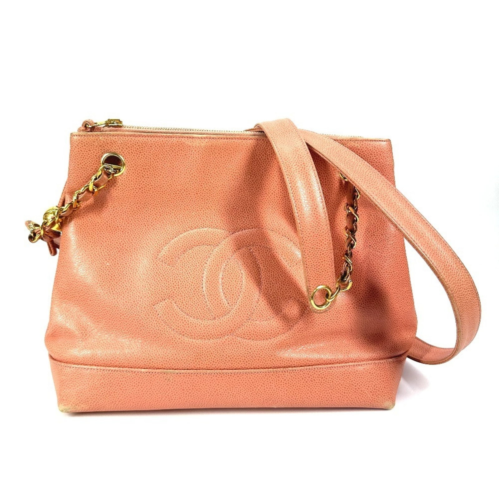 Chanel Shoulder Bag Tote Bag Grained Calfskin: Chanel Shoulder Bag Tote Bag Grained Calfskin Grained Calfskin Pink Chanel Shoulder Bag Tote Bag - A Timeless Vintage Find. This beautifully crafted tote bag boasts a stunning pink hue and features