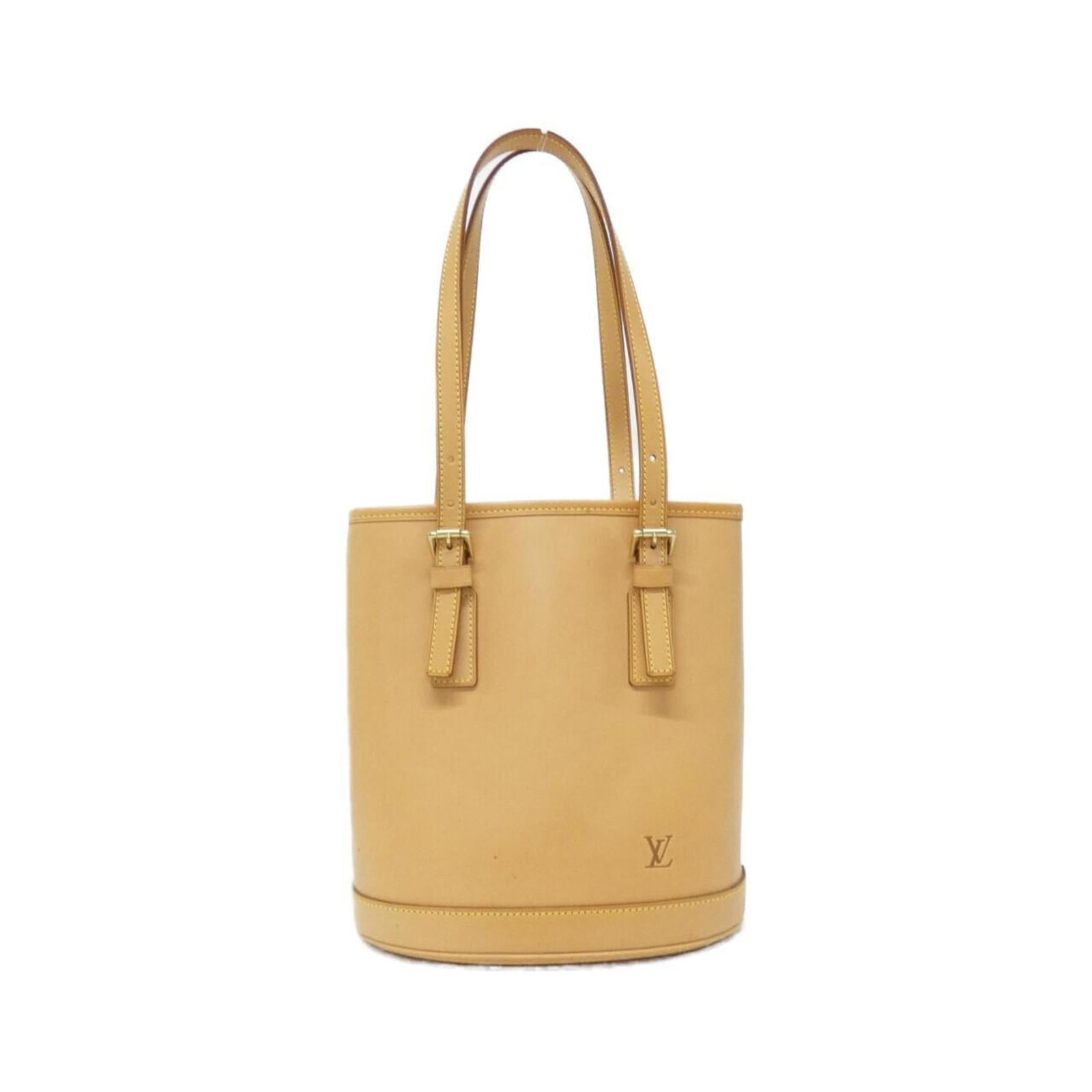Louis Vuitton Shoulder Bag Leather: Louis Vuitton Shoulder Bag Leather This Louis Vuitton shoulder bag features high-quality leather and classic design. Made from Vachetta leather, it has a distinctive look and feel. With its original c