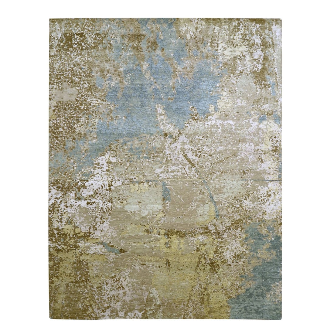 Strict Rules apply 100% wool hand knotted shades brown abstract design 9 x 11 10: Strict Rules apply 100% wool hand knotted shades brown abstract design 9 x 11 10 This stunning hand-knotted wool rug boasts an intricate brown abstract design in a rectangular field shape. Measuring