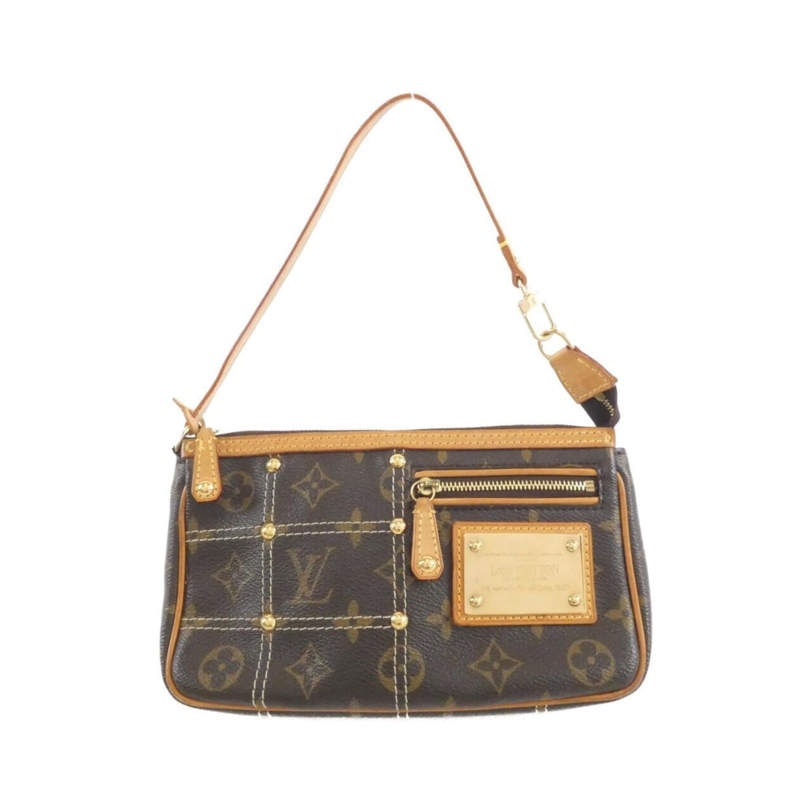 Louis Vuitton Pochette Pouch Coated Canvas: Louis Vuitton Pochette Pouch Coated Canvas The Louis Vuitton Pochette Pouch Coated Canvas is a timeless and stylish accessory with its classic design and durable coated canvas material. Measuring