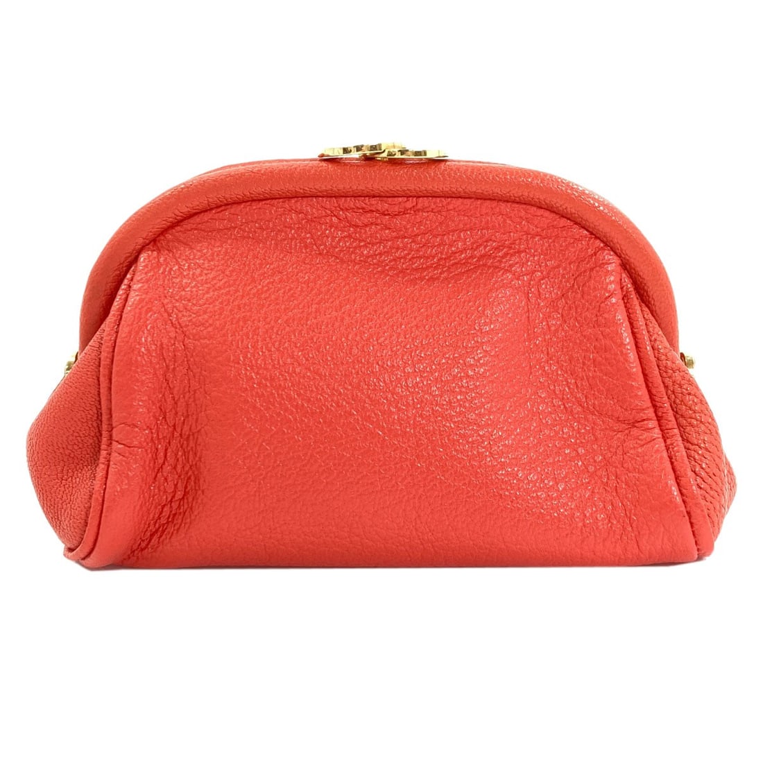 Leather Accessory Pouch By Bulgari: Leather Accessory Pouch By Bulgari Red leather pouch from BVLGARI. Made of high-quality leather, this accessory pouch features a bold exterior color that adds a pop of style to any outfit. The classic