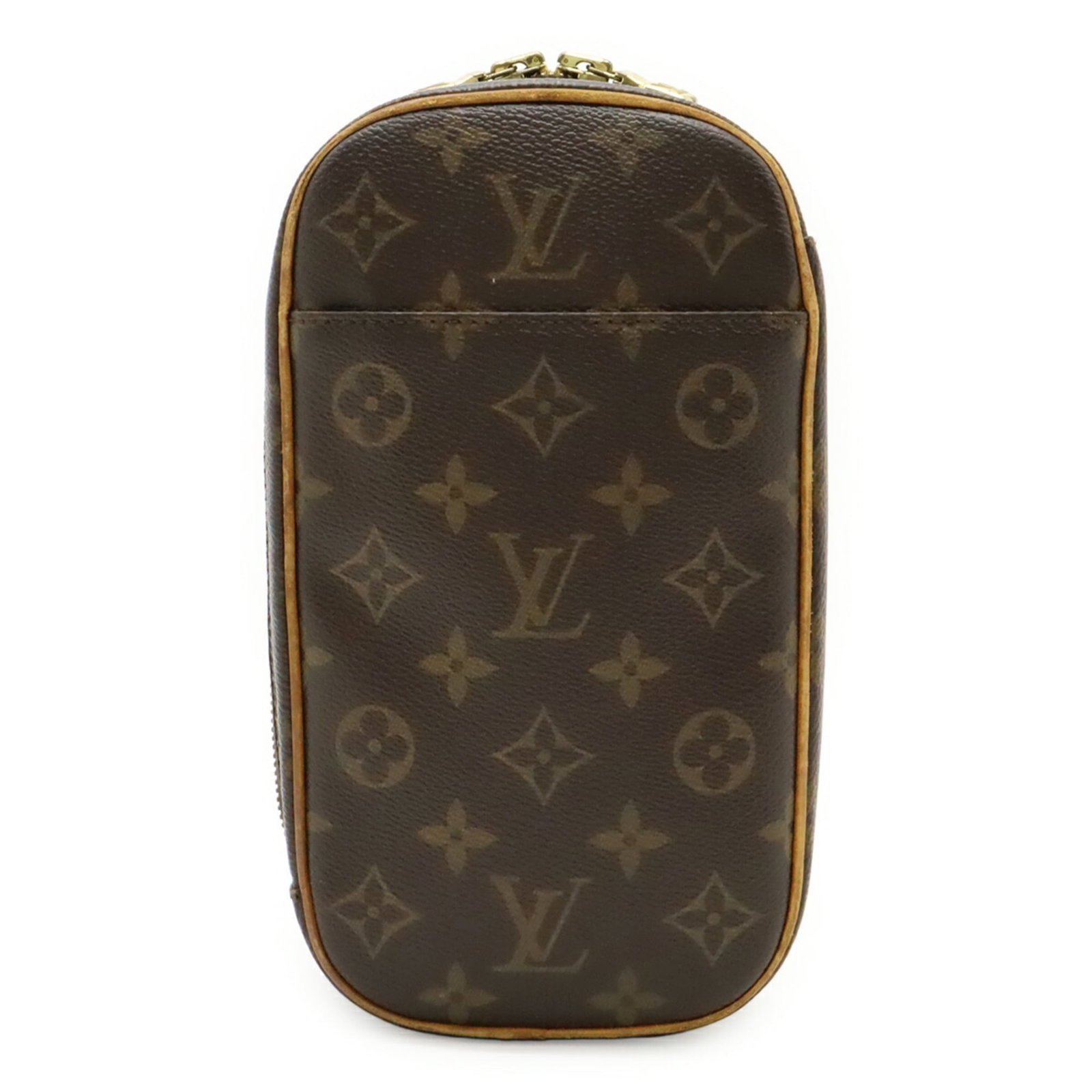 Louis Vuitton Pochette Shoulder Bag Monogram: Louis Vuitton Pochette Shoulder Bag Monogram Brown Monogram Louis Vuitton Pochette Shoulder Bag with Traces of Usage. This pre-owned bag features the iconic monogram pattern and has a compact shoulder