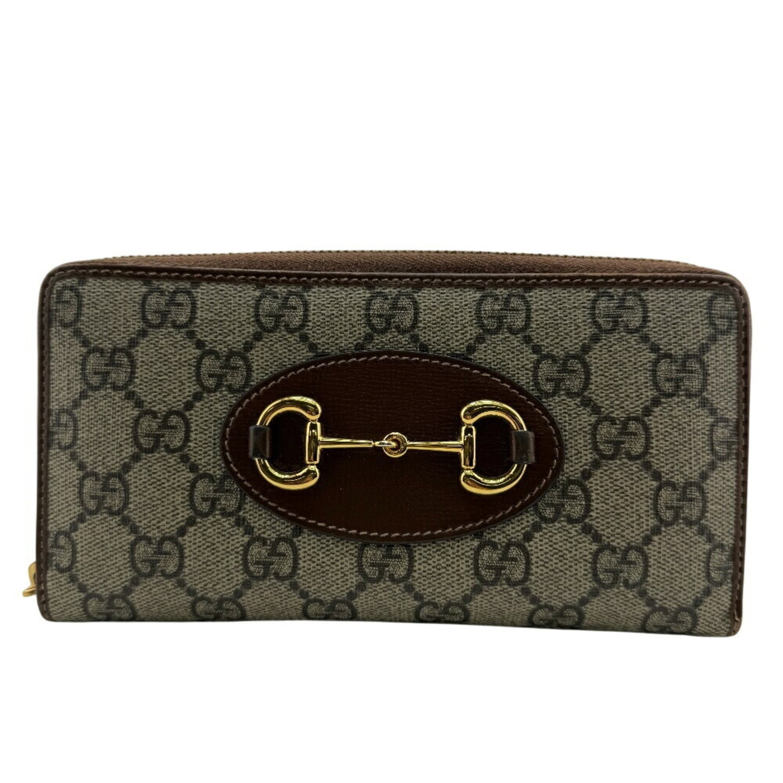 Gucci Long Wallet (Bi-Fold) Pvc Leather: Gucci Long Wallet (Bi-Fold) Pvc Leather This Gucci long wallet features a classic bi-fold design with pvc leather and brown color. The durable material and timeless style make it a versatile accessory