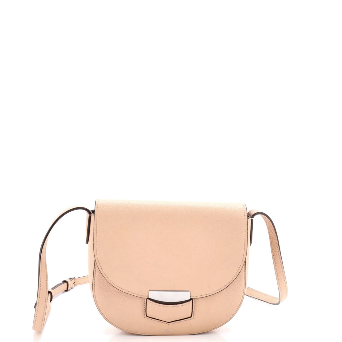 Crossbody Bag Small Grainy Leather Trotteur Celine: Crossbody Bag Small Grainy Leather Trotteur Celine The Celine Trotteur Crossbody Bag features a small grainy leather exterior in neutral tones, making it a versatile accessory for everyday use. With i