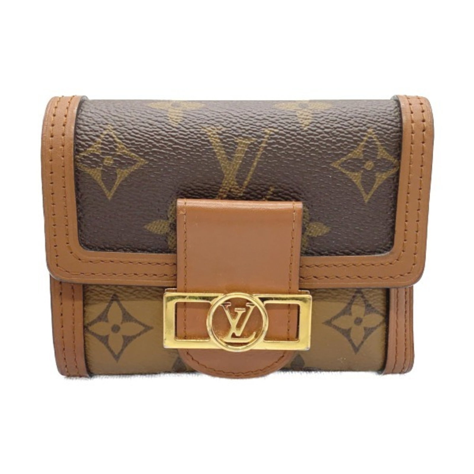 Louis Vuitton Wallet (Tri-Fold): Louis Vuitton Wallet (Tri-Fold) Brown Louis Vuitton Tri-Fold Wallet with a few traces of usage, some scratches and dirt visible. Overall in very good condition, bearing a signature from the artist. A 