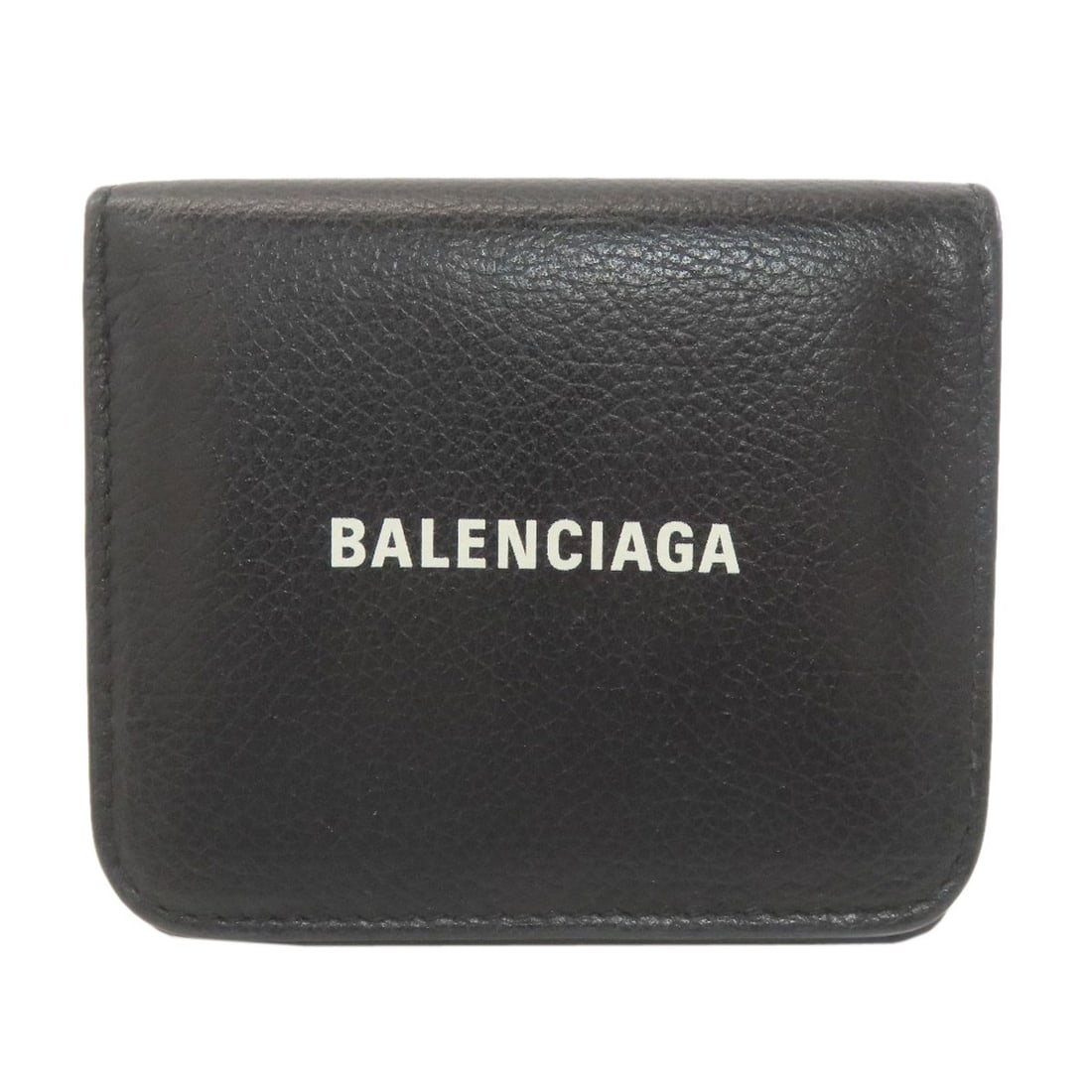 Logo Bifold Wallet With Coin Calf: Logo Bifold Wallet With Coin Calf The BALENCIAGA logo bifold wallet with coin pocket is a sleek and versatile accessory. Made from high-quality calf material, its black exterior features a classic bif