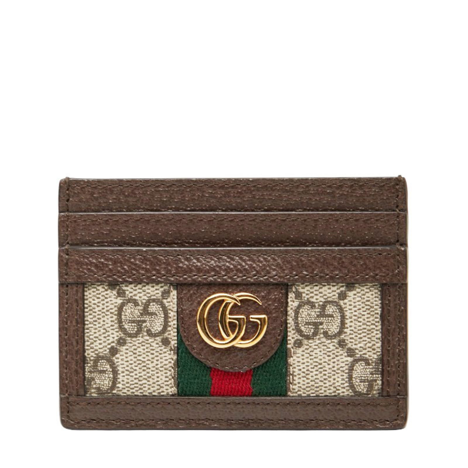 Gucci Business Card Case Pvc Leather: Gucci Business Card Case Pvc Leather PVC and leather combine in this Gucci business card case, offering a unique blend of materials. Made from pvc with a touch of genuine leather, this case boasts a c