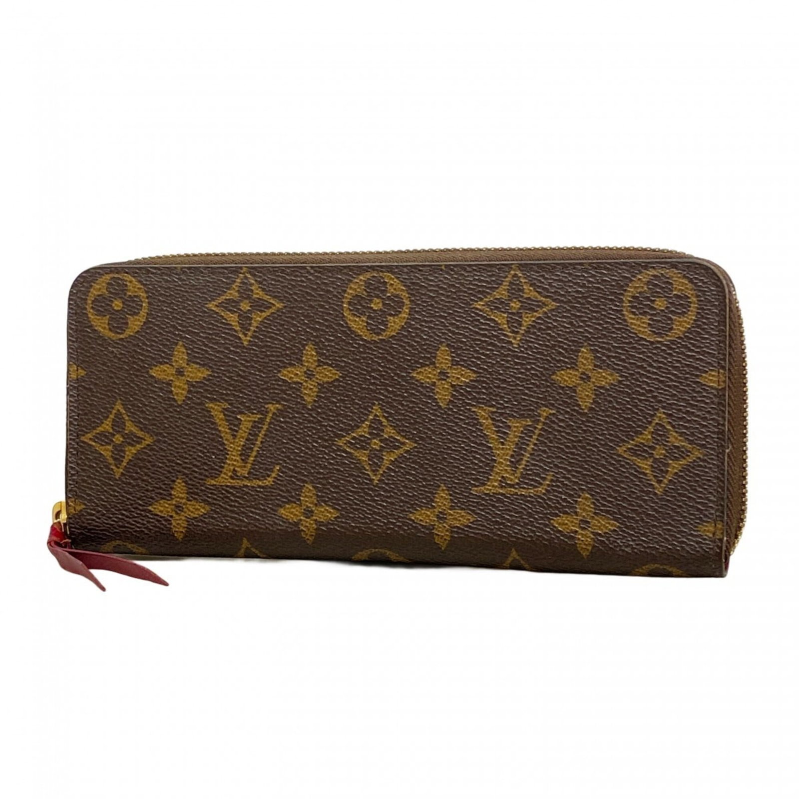 Louis Vuitton Long Wallet (Bi-Fold): Louis Vuitton Long Wallet (Bi-Fold) This Louis Vuitton long wallet features a classic bi-fold design with a rich brown finish and bold fuchsia accents. With its durable construction and comfortable si