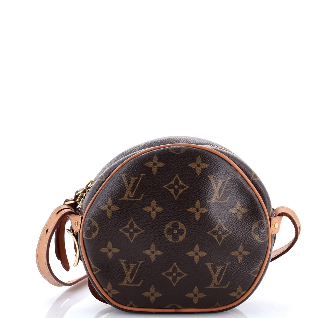 Boite Bag Chapeau Louis Monogram Souple PM Canvas Vuitton: Boite Bag Chapeau Louis Monogram Souple PM Canvas Vuitton Brown Louis Vuitton Boite Bag Chapeau Souple PM features a canvas coated exterior with a classic cross body design. Measuring 6" high and 7" w