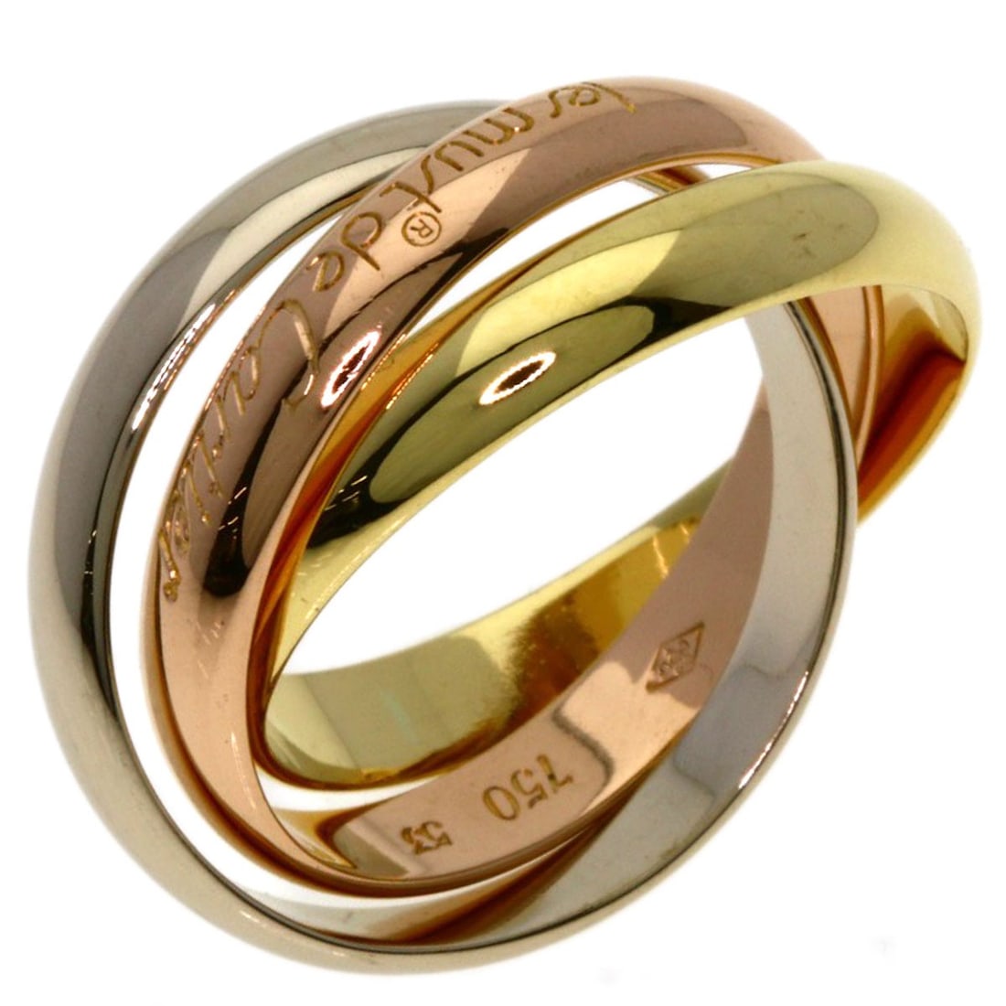 K18 Trinity Gold Ring #53 - 2