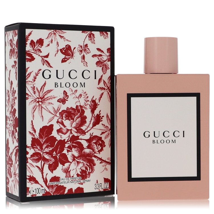 Gucci Bloom Perfume By Gucci Eau De Parfum Spray: Gucci Bloom Perfume By Gucci Eau De Parfum Spray Gucci Bloom Eau De Parfum Spray is a sophisticated fragrance for women. This 3.3 oz eau de parfum spray features a perfume formula weighing 500 grams. 