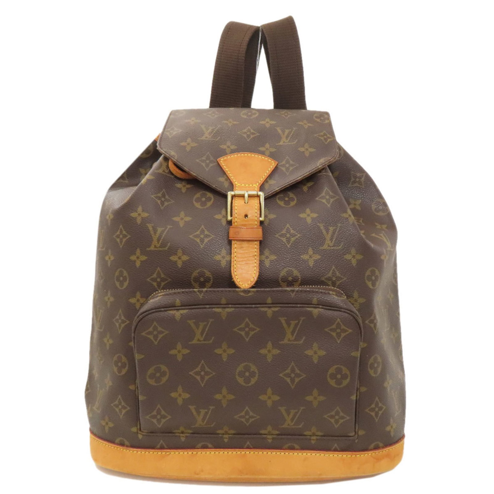 Louis Vuitton Backpack Monogram: Louis Vuitton Backpack Monogram Monogrammed with iconic Louis Vuitton design, this classic backpack boasts timeless style and versatility. With its durable monogram material and compact size, it's