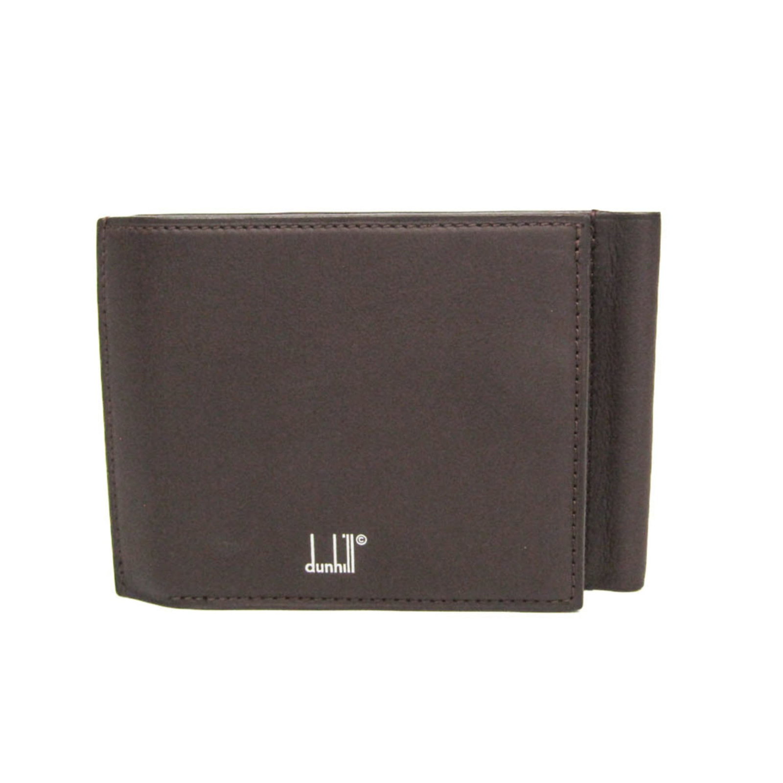 Dunhill Bill Wallet (Tri-Fold) Leather: Dunhill Bill Wallet (Tri-Fold) Leather Tri-fold leather wallet from Dunhill with open closure and bill slot, perfect for storing your essentials. This used (like new) item boasts a classic design and 