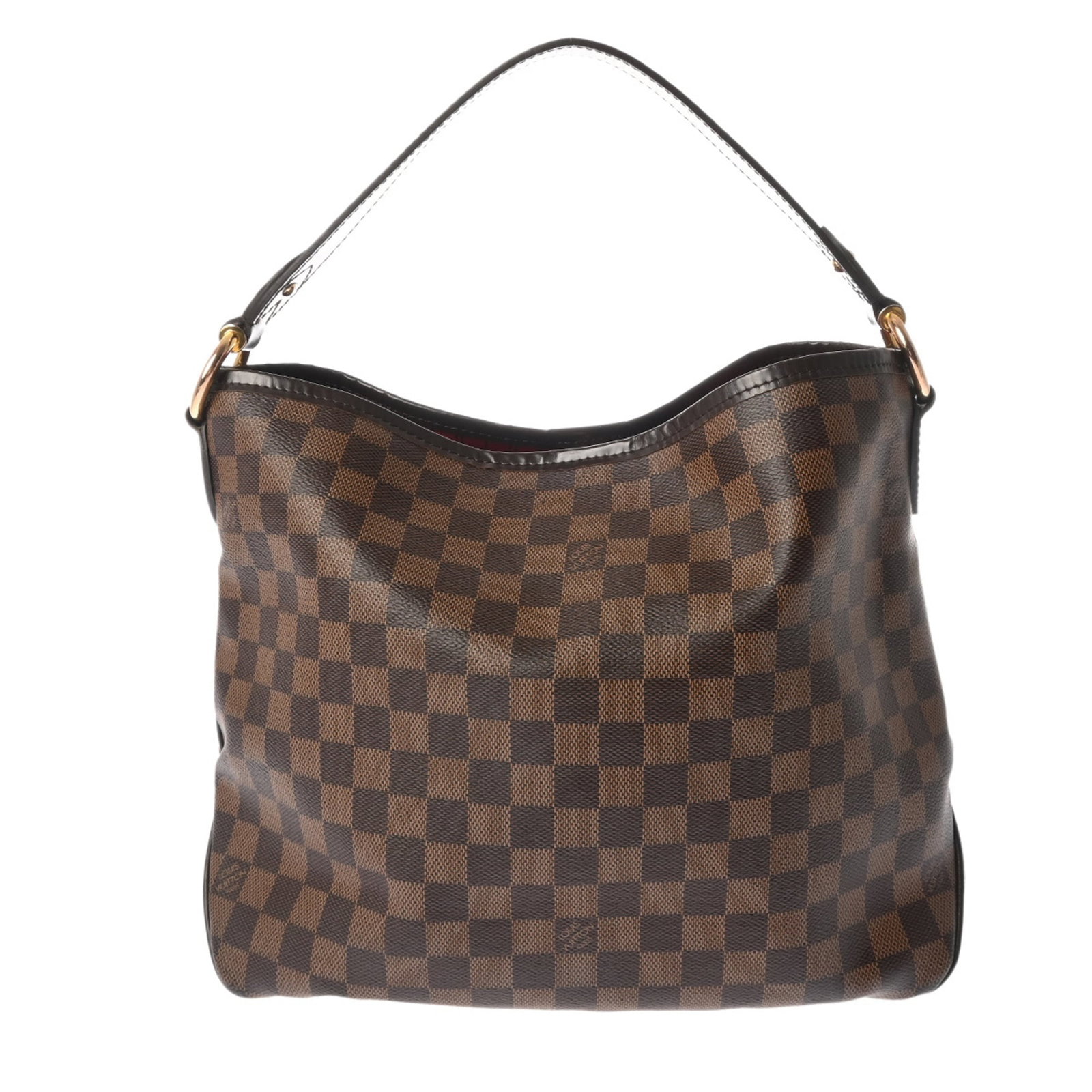 Louis Vuitton Shoulder Bag Damier Canvas: Louis Vuitton Shoulder Bag Damier Canvas Damier Canvas pattern adds visual interest to this classic Louis Vuitton shoulder bag. The brown color and sturdy design make it a timeless accessory for