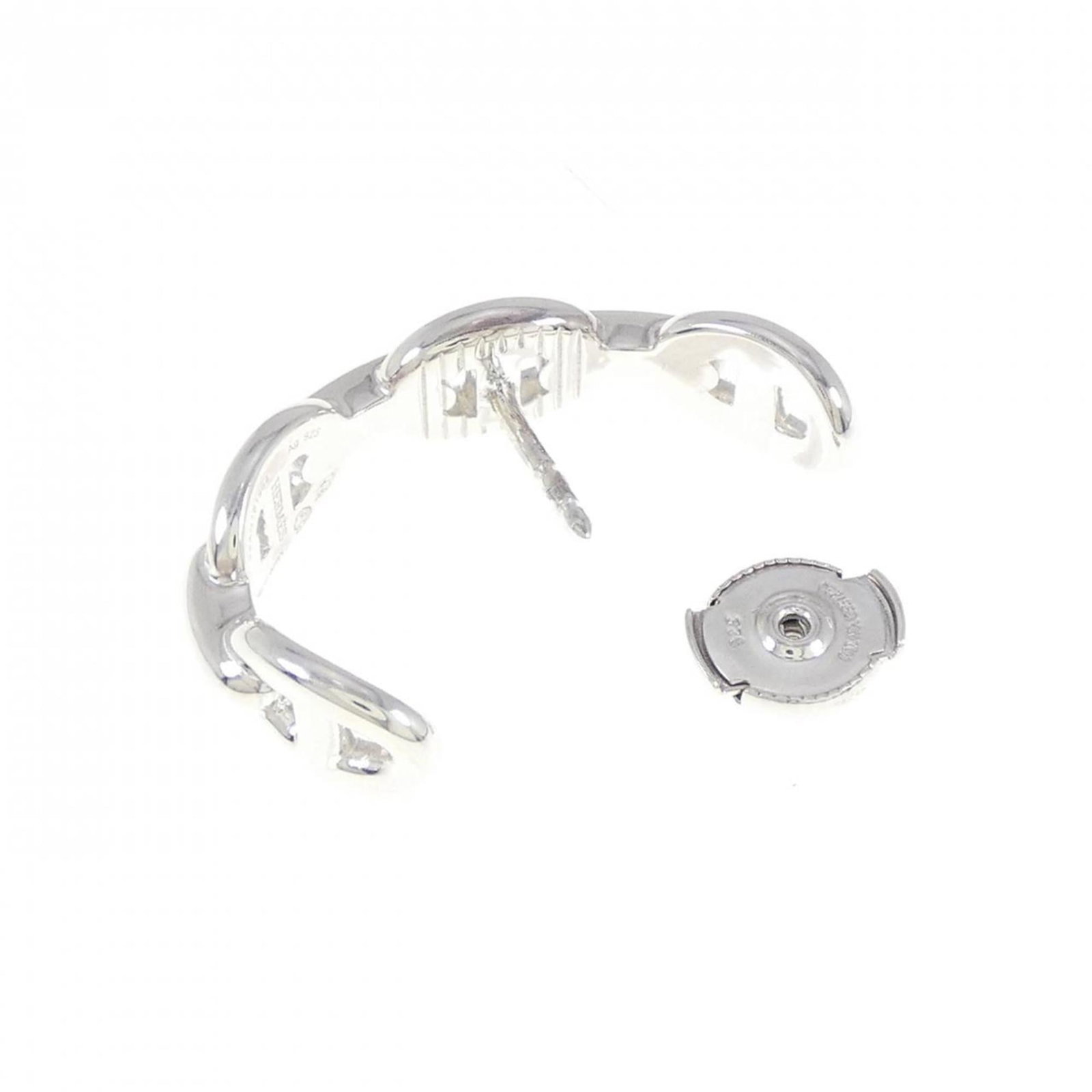 Hermes Stud Earrings Silver 925 - 3