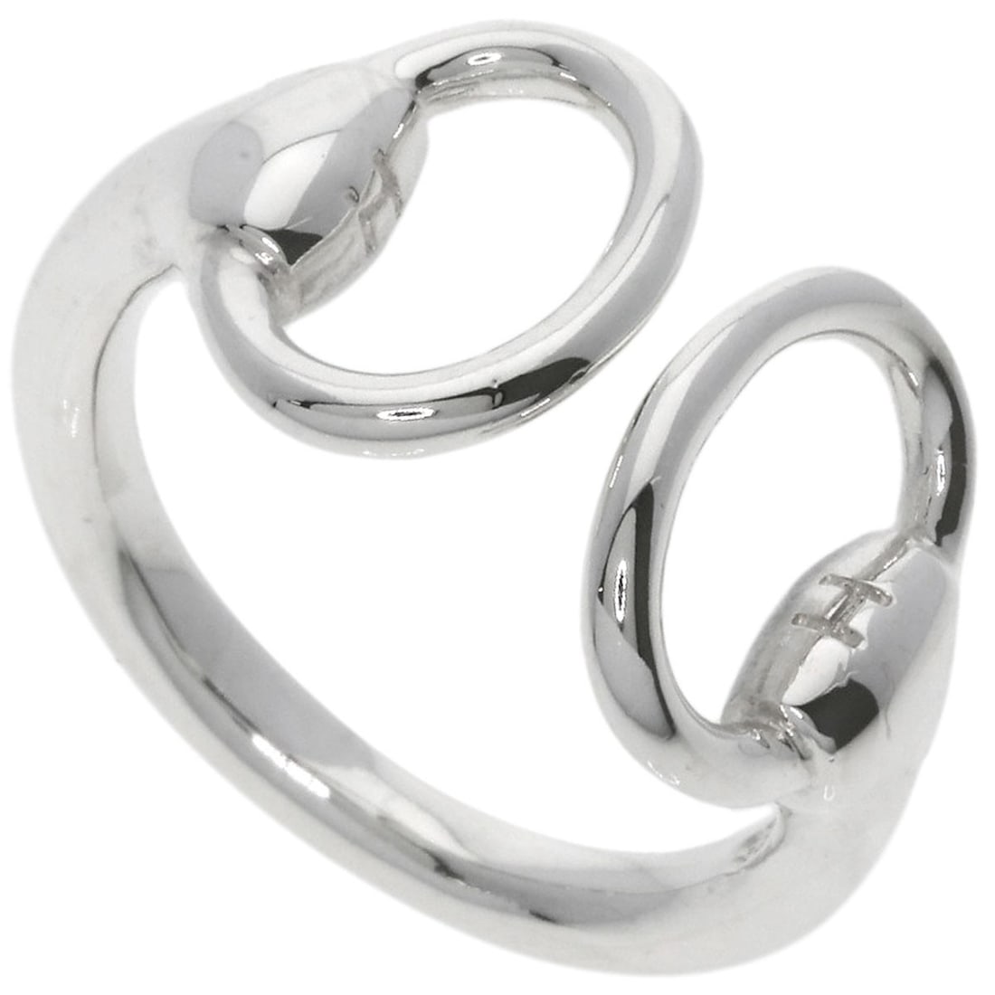 Silver Ring of Nausicaa by Hermes: Silver Ring of Nausicaa by Hermes Silver Ring of Nausicaa bears a distinctive silver finish and features no main stone. Its ring size is available in US 5.75, making it suitable for those with this si