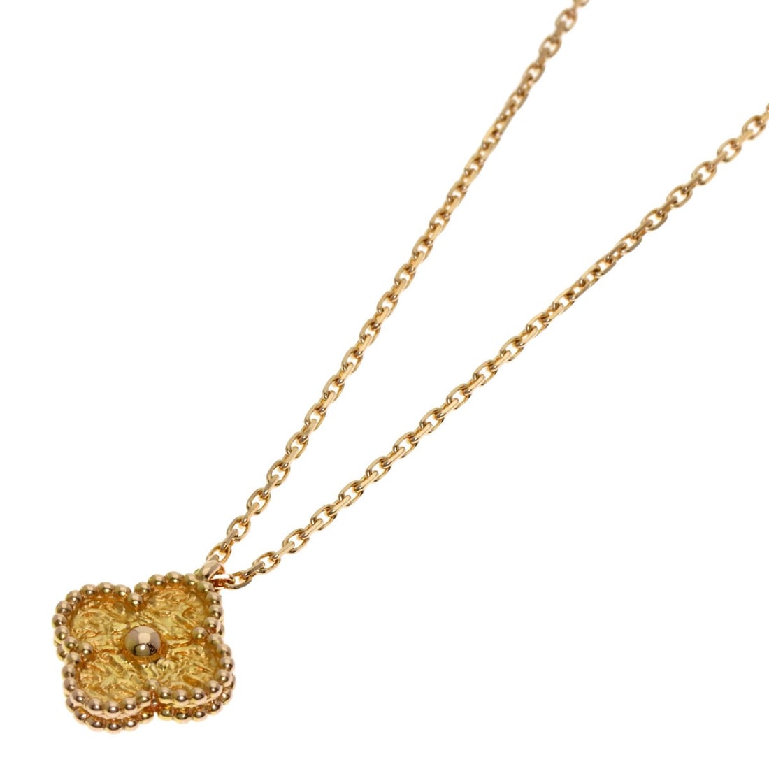 Alhambra Necklace K18 Gold Pink By Van Cleef: Alhambra Necklace K18 Gold Pink By Van Cleef Exceptional Alhambra Necklace Gold Pink By available for auction. Review complete item specifications below for detailed information. Item Specifics: Brand