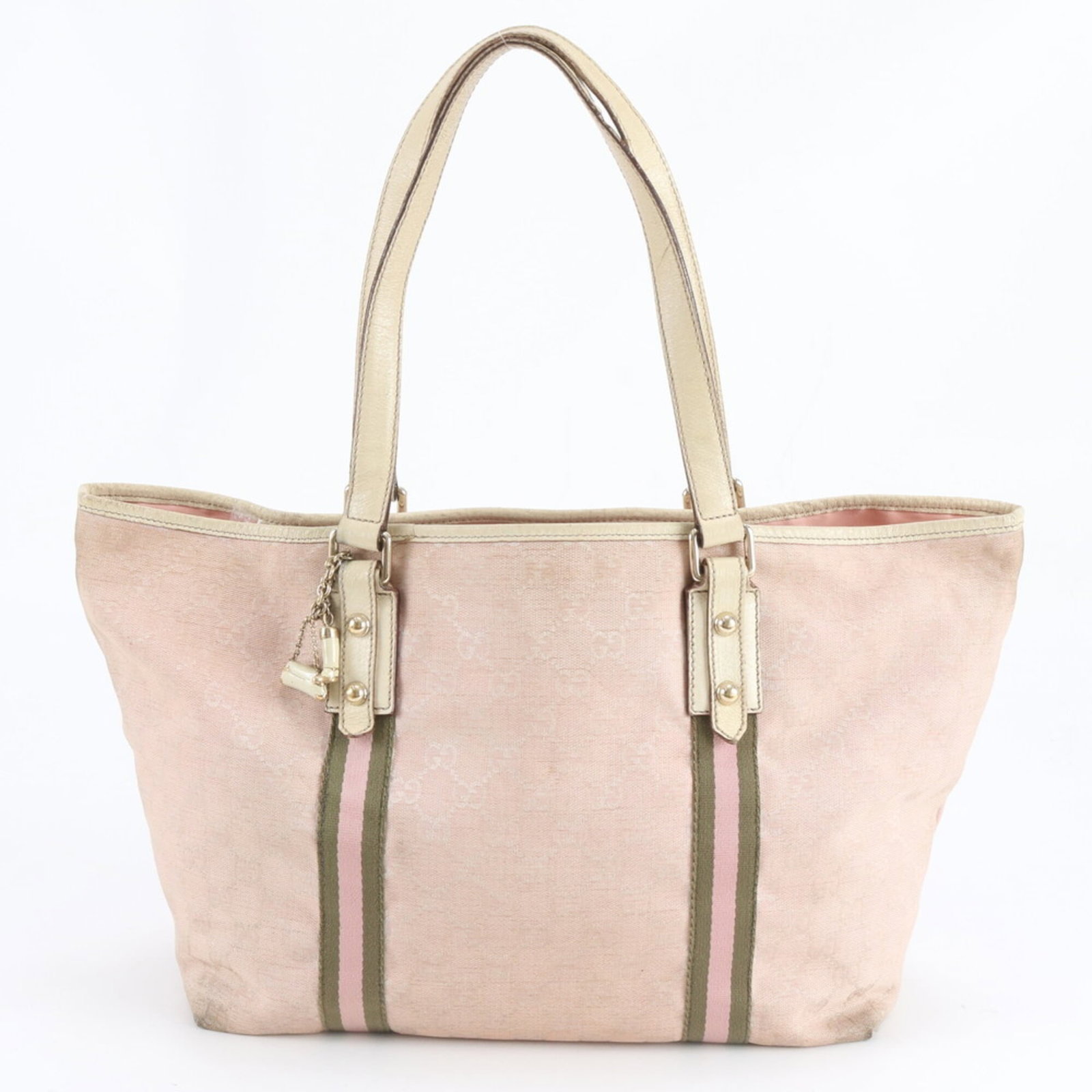 Gucci Handbag Tote Bag Leather Canvas: Gucci Handbag Tote Bag Leather Canvas The Gucci Handbag Tote Bag Leather Canvas features a vibrant pink color and a classic design. Made from high-quality leather and canvas, this tote bag has a