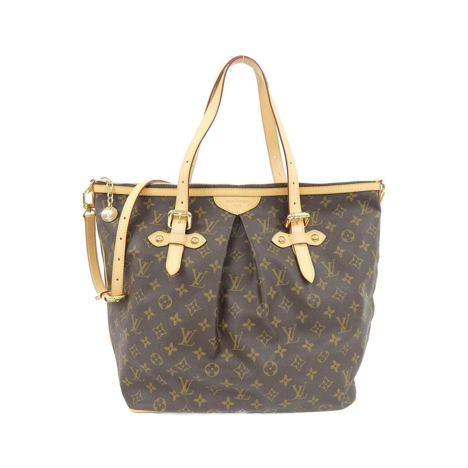 Louis Vuitton Handbag Coated Canvas: Louis Vuitton Handbag Coated Canvas Coated canvas construction provides durability and style. This Louis Vuitton handbag features a classic maroon color and measures 30cm x 35cm x 20cm. A few traces o