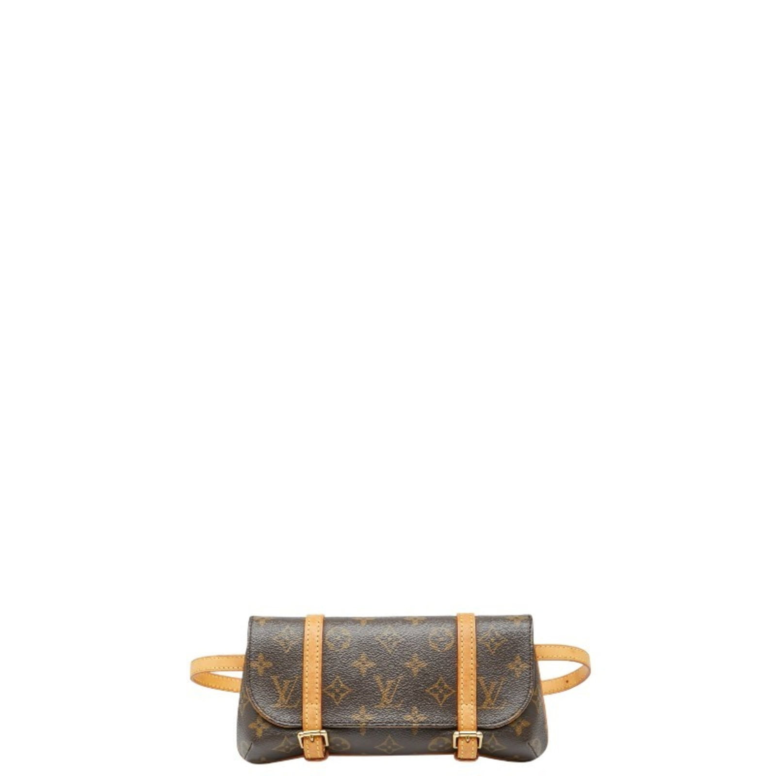 Louis Vuitton Fanny Pack Pochette Pvc Leather: Louis Vuitton Fanny Pack Pochette Pvc Leather This Louis Vuitton Fanny Pack Pochette is made from high-quality pvc and leather materials, featuring a classic brown color. Measuring 12cm x 24.5cm x 3cm