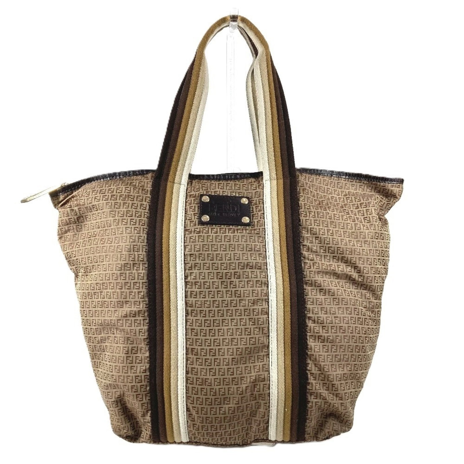 Fendi Handbag Pouch Shoulder Bag Tote Bag Nylon: Fendi Handbag Pouch Shoulder Bag Tote Bag Nylon Fendi's Beige Nylon Handbag Pouch Shoulder Bag Tote Bag is a versatile and stylish accessory. With its durable nylon material and classic design, this b