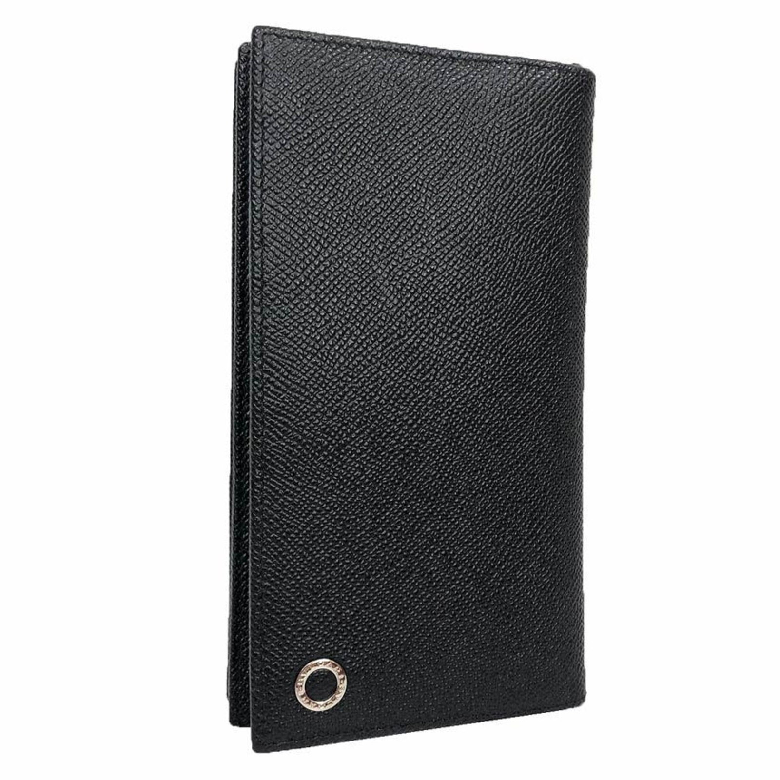 Bvlgari Long Wallet (Bi-Fold) Leather: Bvlgari Long Wallet (Bi-Fold) Leather The Bvlgari Long Wallet (Bi-Fold) Leather offers sleek sophistication with its classic design and high-quality leather material. Measuring 9.5cm x 17.5cm x 2cm, t