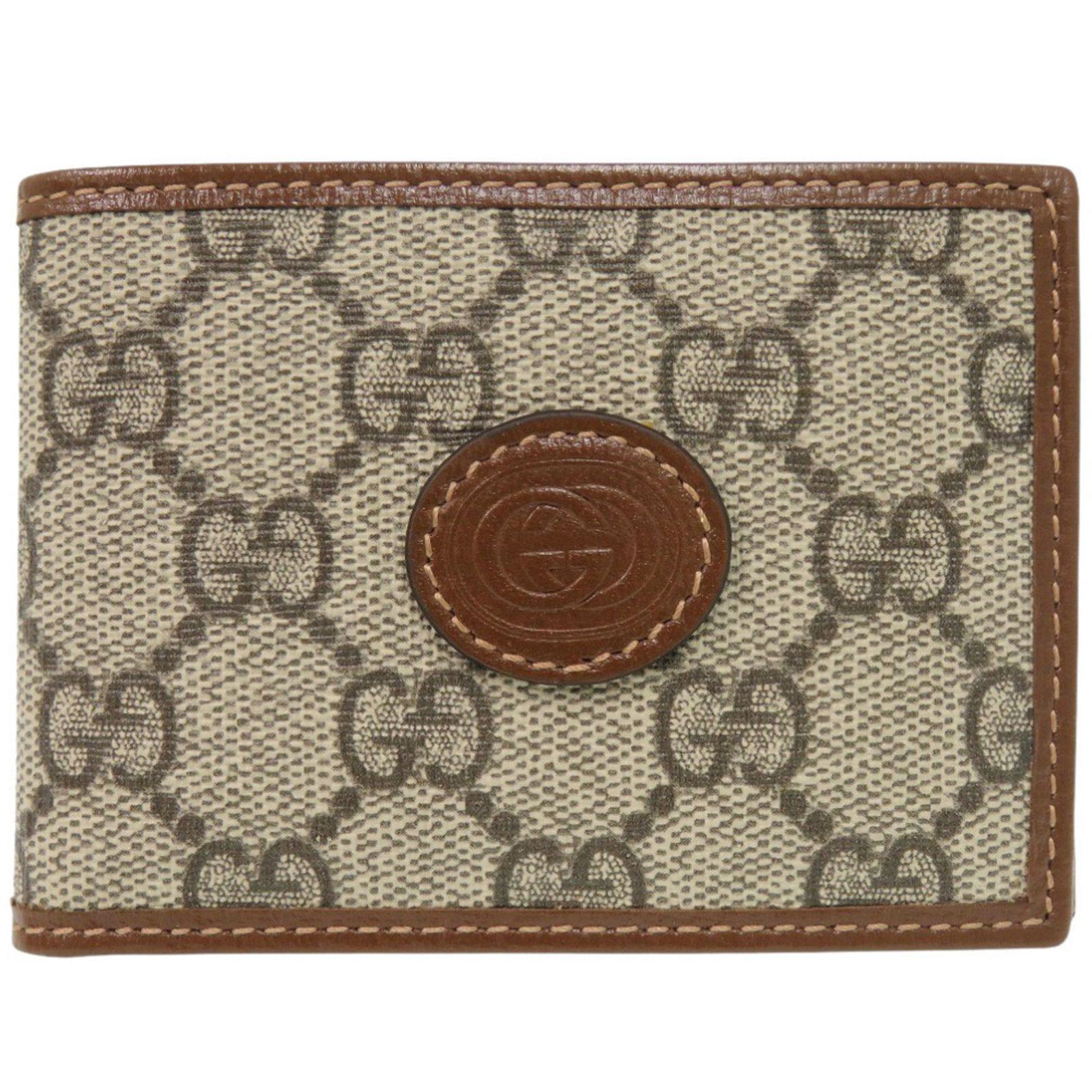 Gucci Wallet (Bi-Fold) Gg Supreme: Gucci Wallet (Bi-Fold) Gg Supreme Gucci's Bi-Fold Wallet in Gg Supreme material boasts a sleek design with clean lines and a classic aesthetic. The beige color adds a touch of understated elegance to 