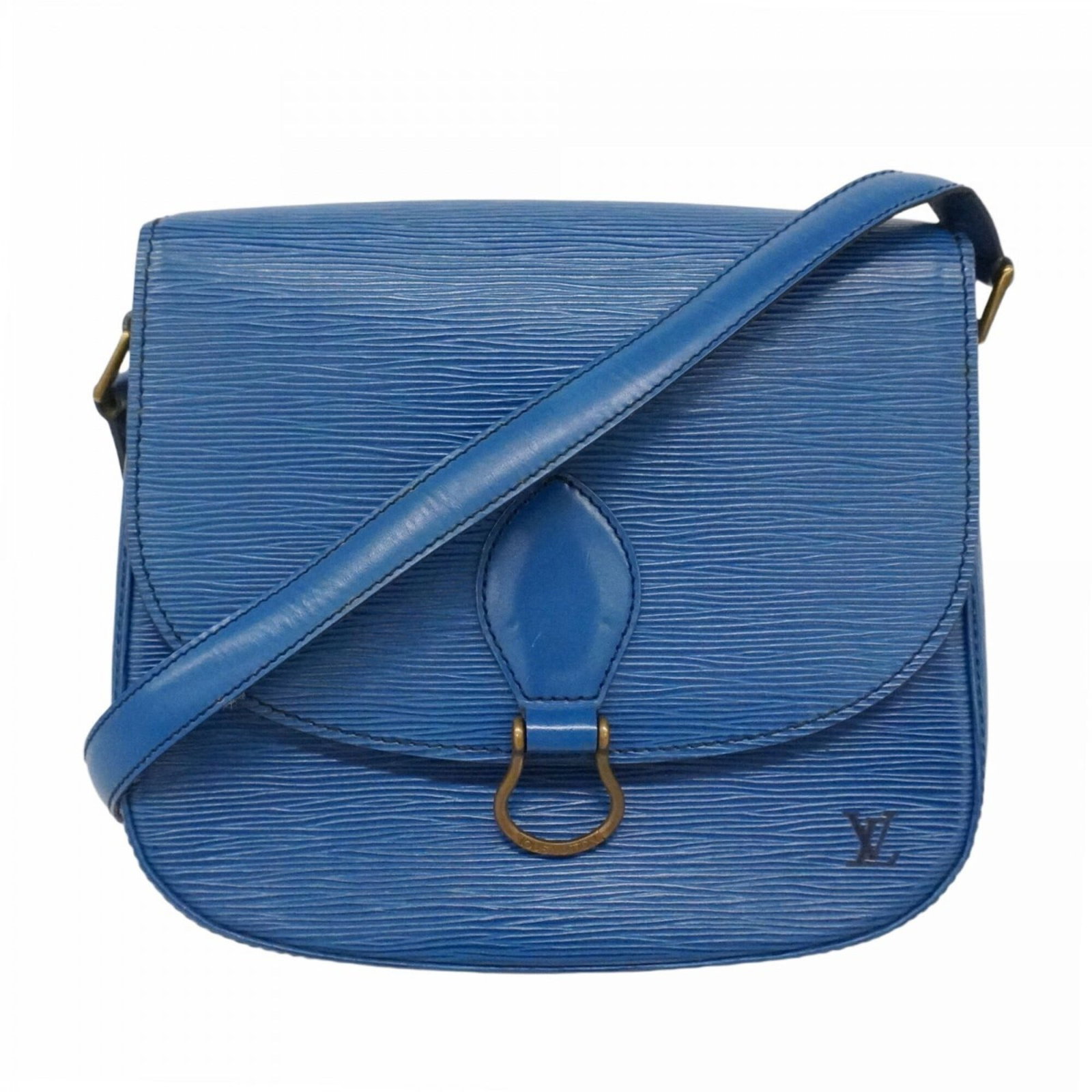 Louis Vuitton Shoulder Bag: Louis Vuitton Shoulder Bag Toledo Blue Louis Vuitton Shoulder Bag. This pre-owned shoulder bag features a classic design with a Toledo Blue color and measures 22cm x 23.5cm x 6.5cm. With traces of usa