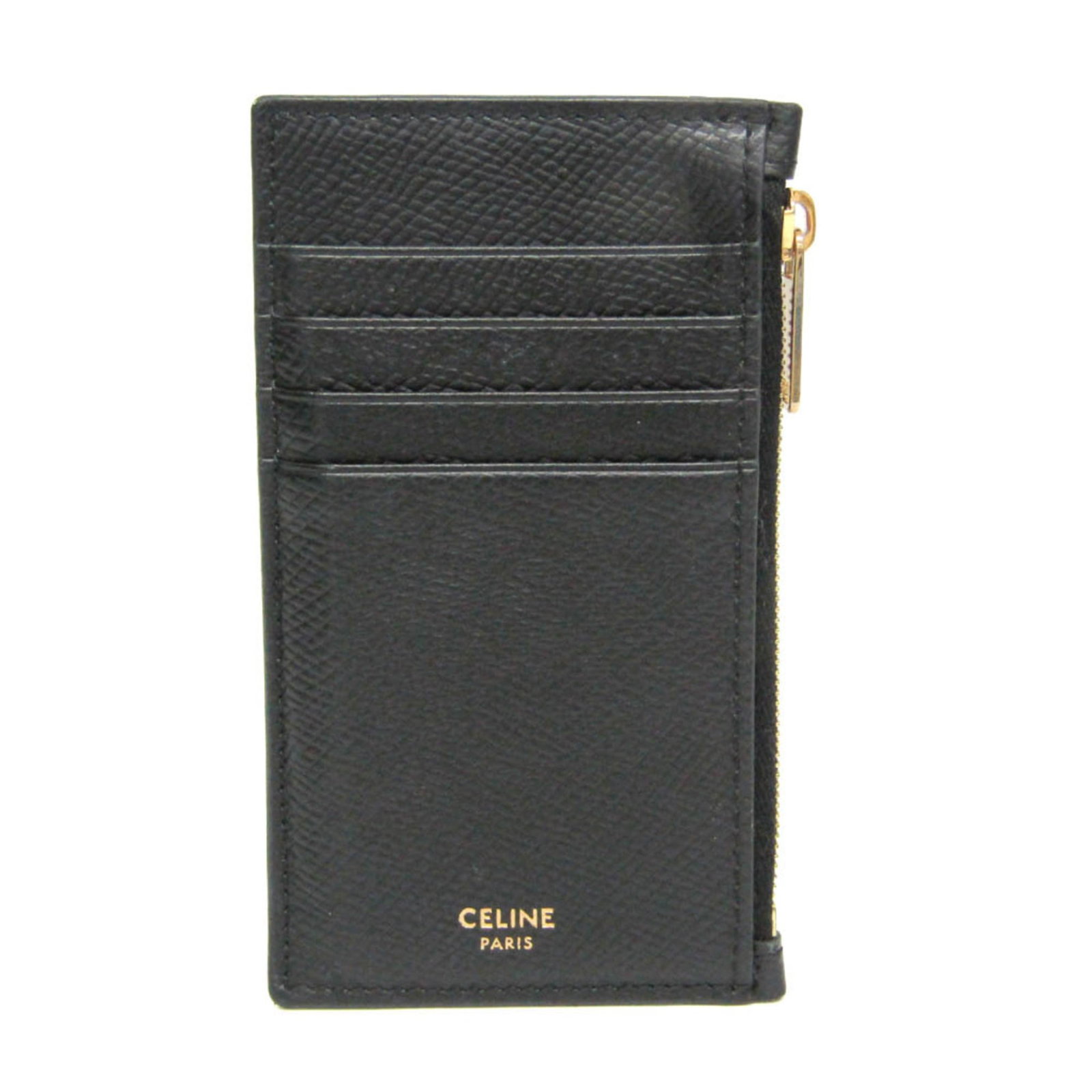 Celine Coin Purse/Coin Case Leather: Celine Coin Purse/Coin Case Leather The Celine Coin Purse/Coin Case Leather is a sleek and functional accessory for everyday use. Made from high-quality black leather, this coin purse features an oute