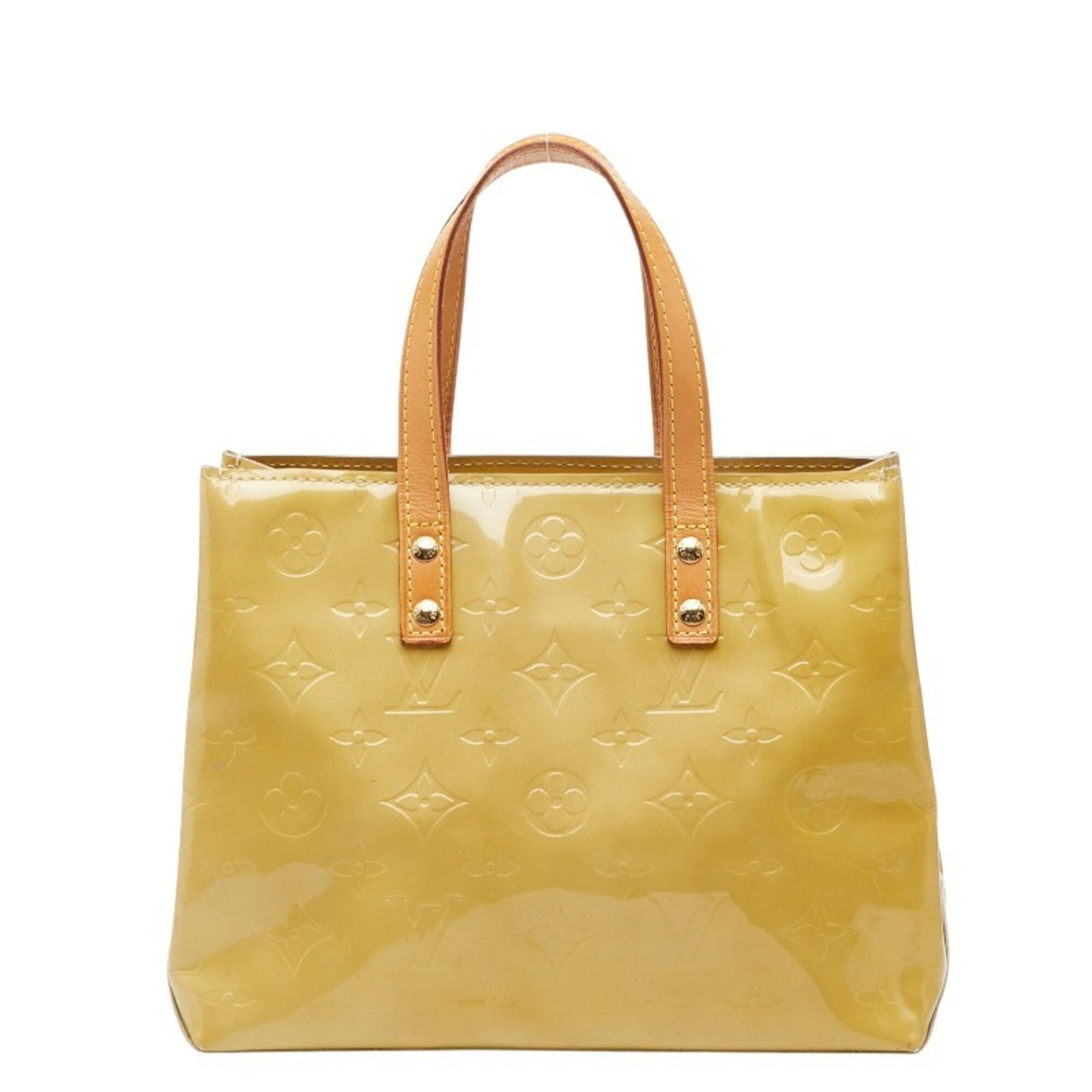 Louis Vuitton Handbag Patent Leather: Louis Vuitton Handbag Patent Leather Patent leather exterior adds a touch of sophistication to this classic Louis Vuitton handbag. With its distinctive beige color and timeless design, this bag exudes