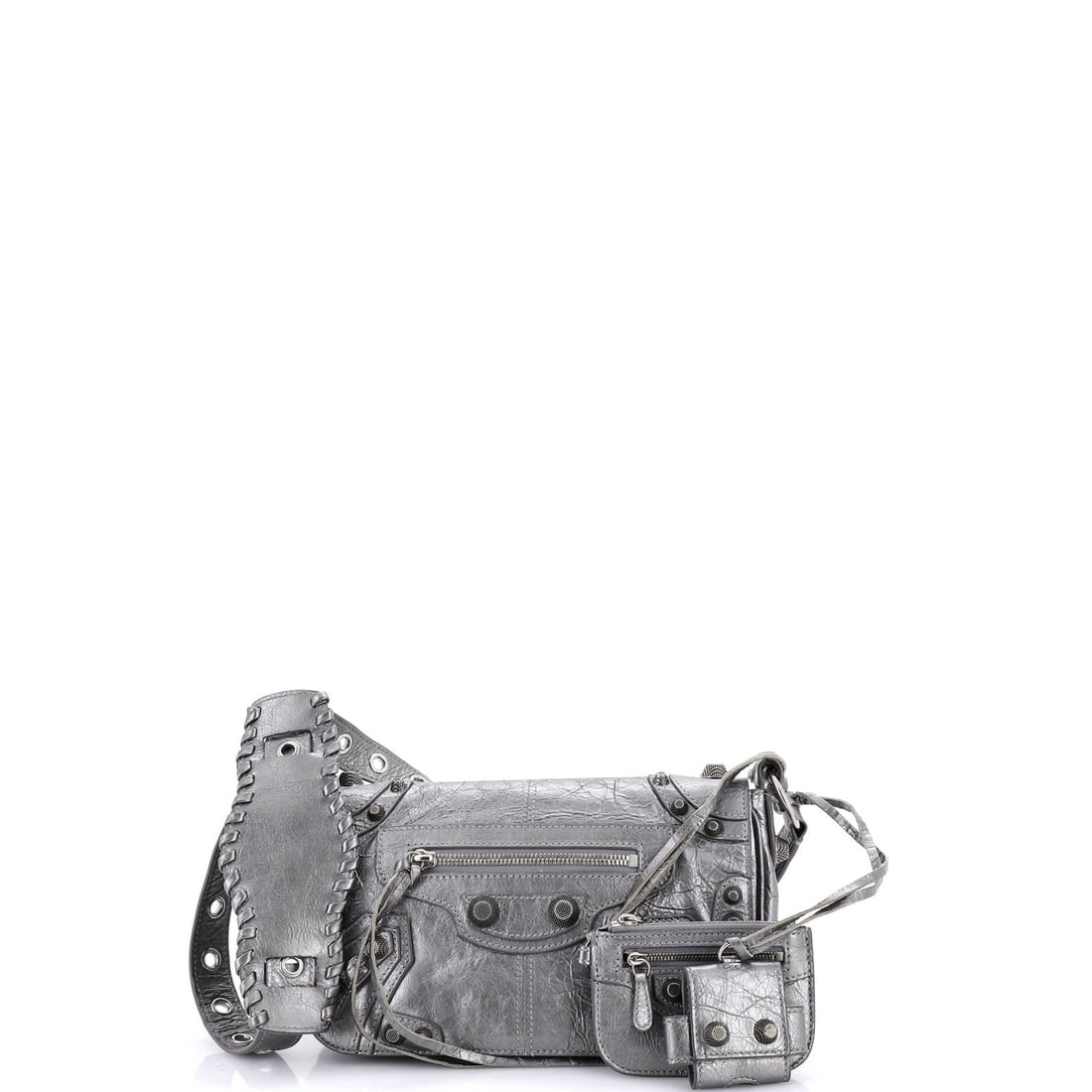 Giant stud flap bag in full leather with strict rules for use (1 of 5)
