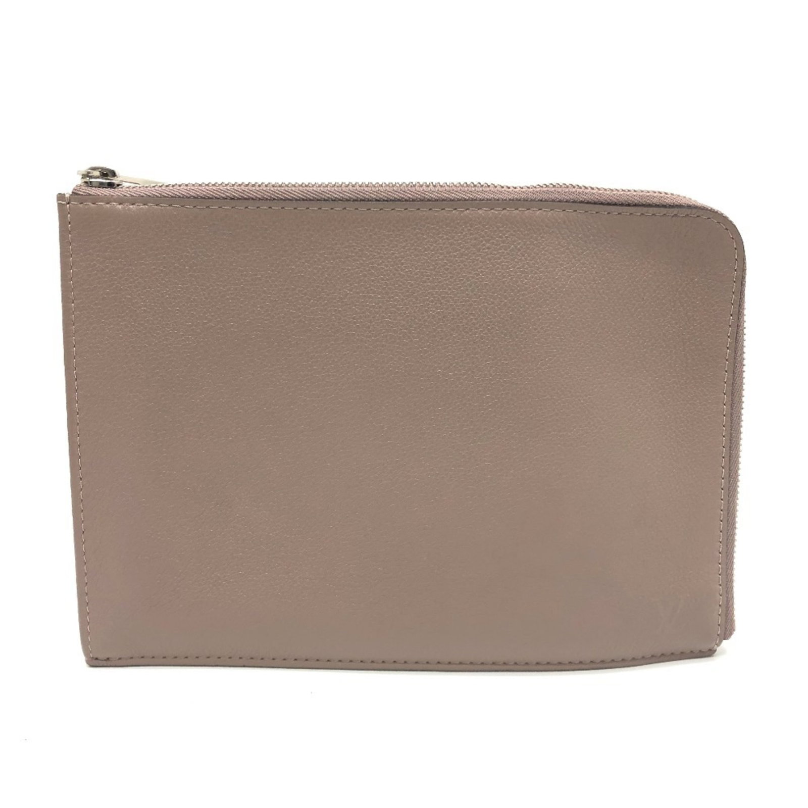 Louis Vuitton Clutch Bag Pochette Leather: Louis Vuitton Clutch Bag Pochette Leather This Louis Vuitton Pochette Leather Clutch Bag boasts classic design with a timeless beige and taupe color combination. With its durable Taurillon leather con