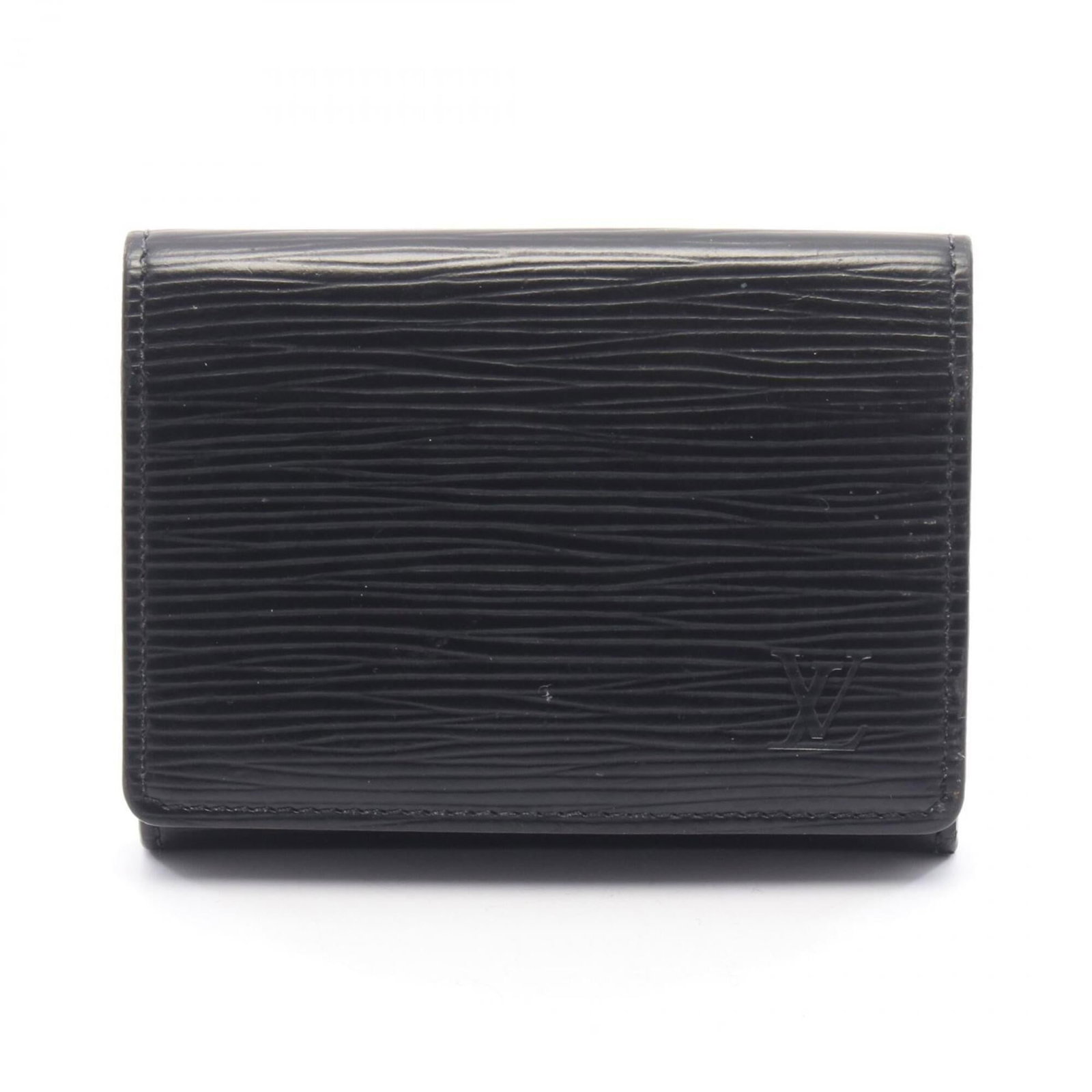 Louis Vuitton Business Card Case Epi Leather: Louis Vuitton Business Card Case Epi Leather This Louis Vuitton Business Card Case is crafted from Epi Leather, a durable and iconic material. The black color and classic design make for a timeless ac