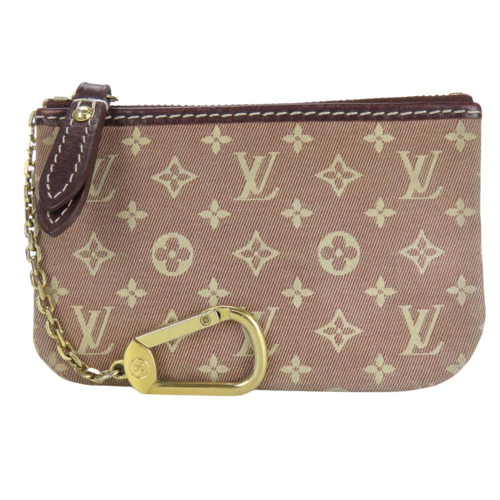 Louis Vuitton Coin Purse/Coin Case Monogram Idylle: Louis Vuitton Coin Purse/Coin Case Monogram Idylle Monogram Idylle Coin Purse in Brown and Sepia features Louis Vuitton's iconic design. With its classic 8cm x 12.5cm x 1cm size, this coin case is a s