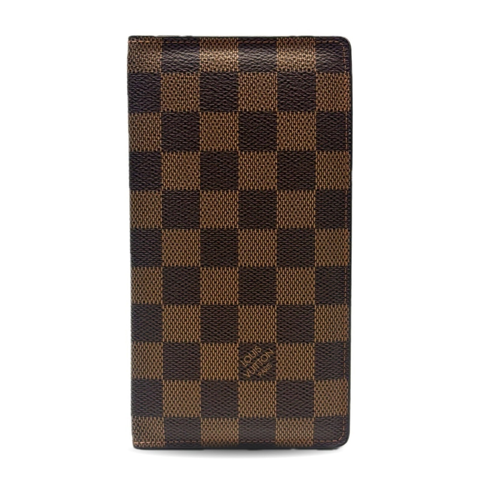 Louis Vuitton Long Wallet (Bi-Fold) Damier Canvas: Louis Vuitton Long Wallet (Bi-Fold) Damier Canvas The Louis Vuitton Long Wallet (Bi-Fold) Damier Canvas boasts classic style with its iconic Damier canvas design. Measuring 9.5cm x 18cm x 1cm, this bi