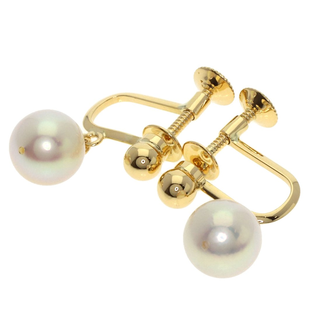 Yellow Gold K18 Pearl Earring Tasaki: Yellow Gold K18 Pearl Earring Tasaki K18 Yellow Gold K18 Pearl Earring Tasaki boasts a striking combination of luxurious gold and luminous pearl. The high-karat gold material adds an air of sophistica
