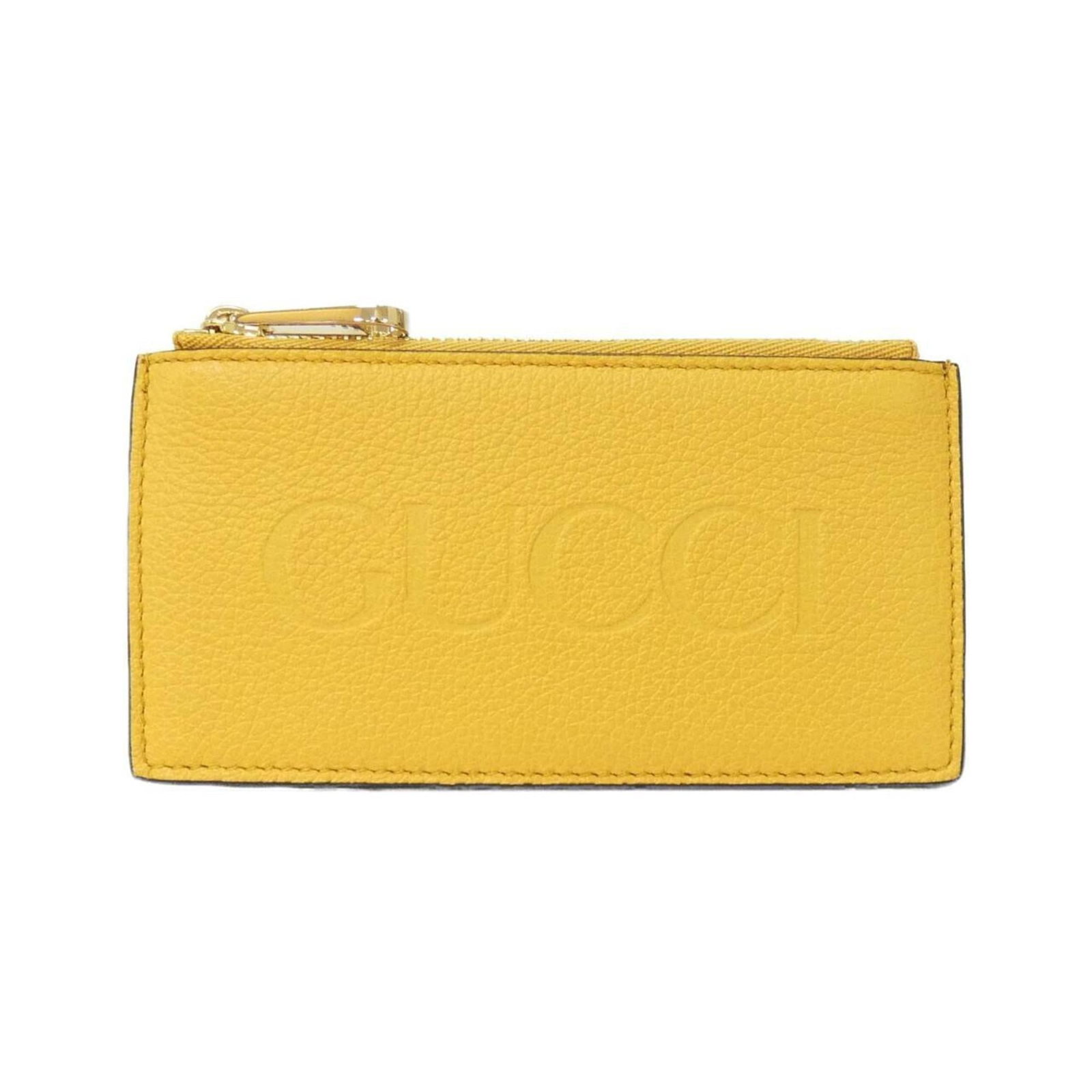 Gucci Coin Purse/Coin Case Leather: Gucci Coin Purse/Coin Case Leather This Gucci Coin Purse/Coin Case Leather is a vibrant yellow accessory made from high-quality leather. The compact size and classic design make it a versatile additio